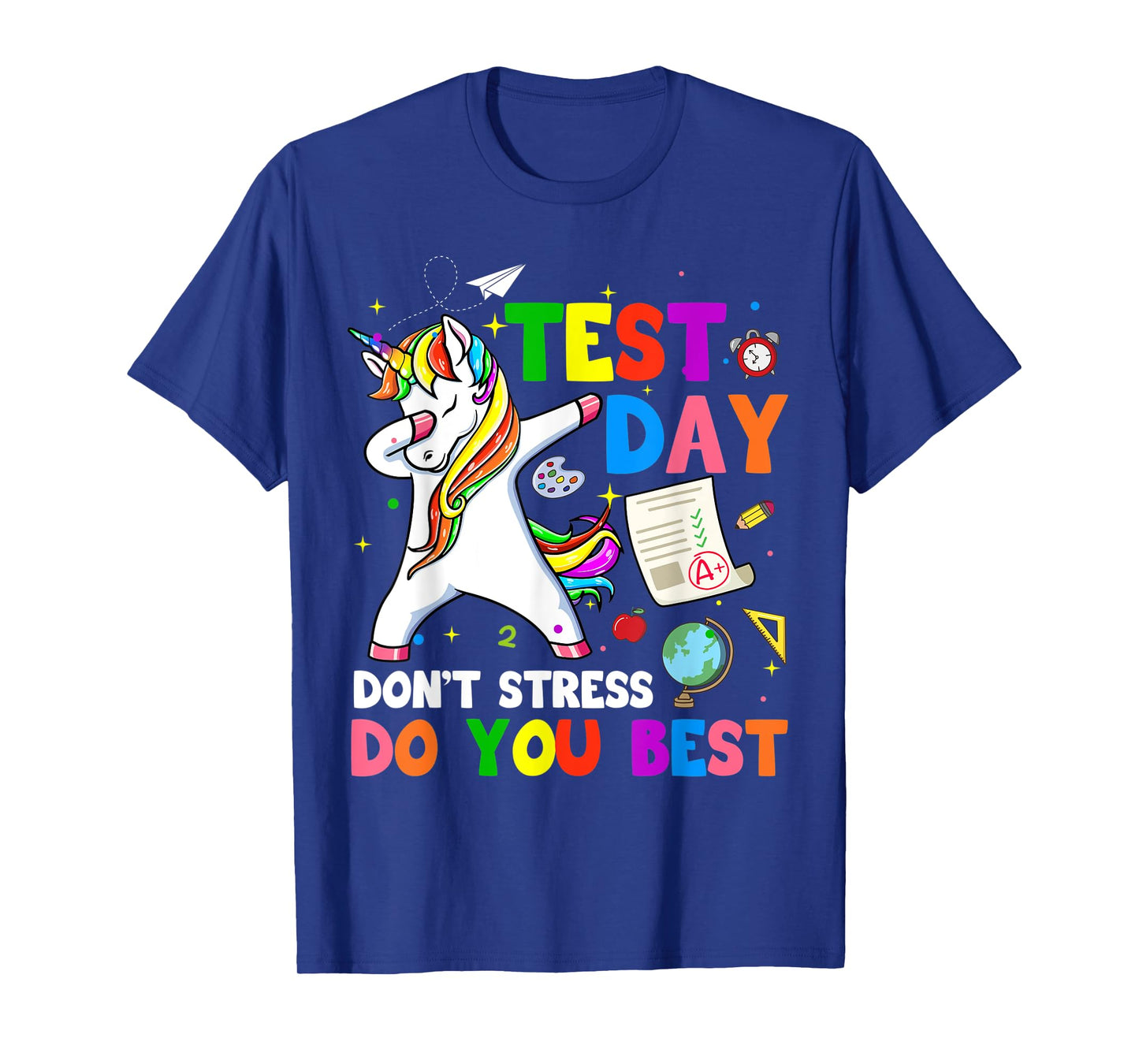I'm Ready To Crush Test Day Unicorn Dabbing Testing Day T-Shirt