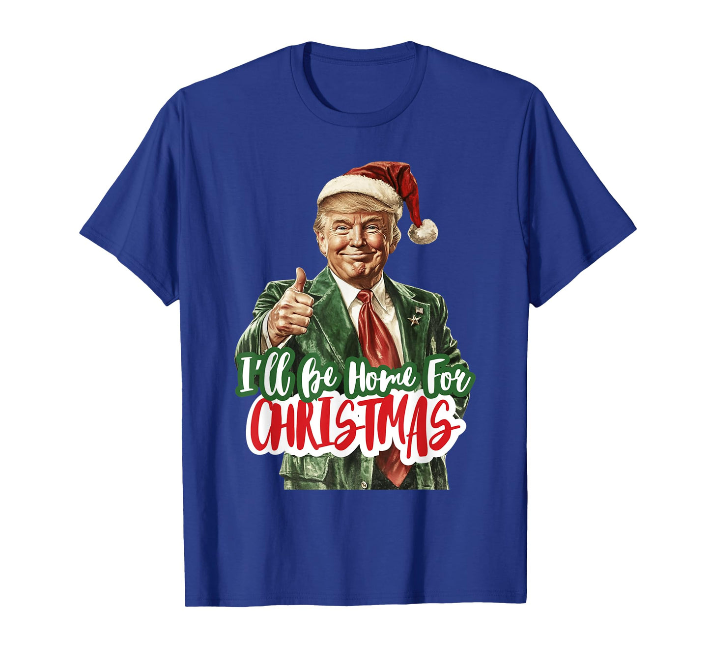 I'll Be Tee Home For Christmas Xmas 2024 Men Women Kid Black T-Shirt