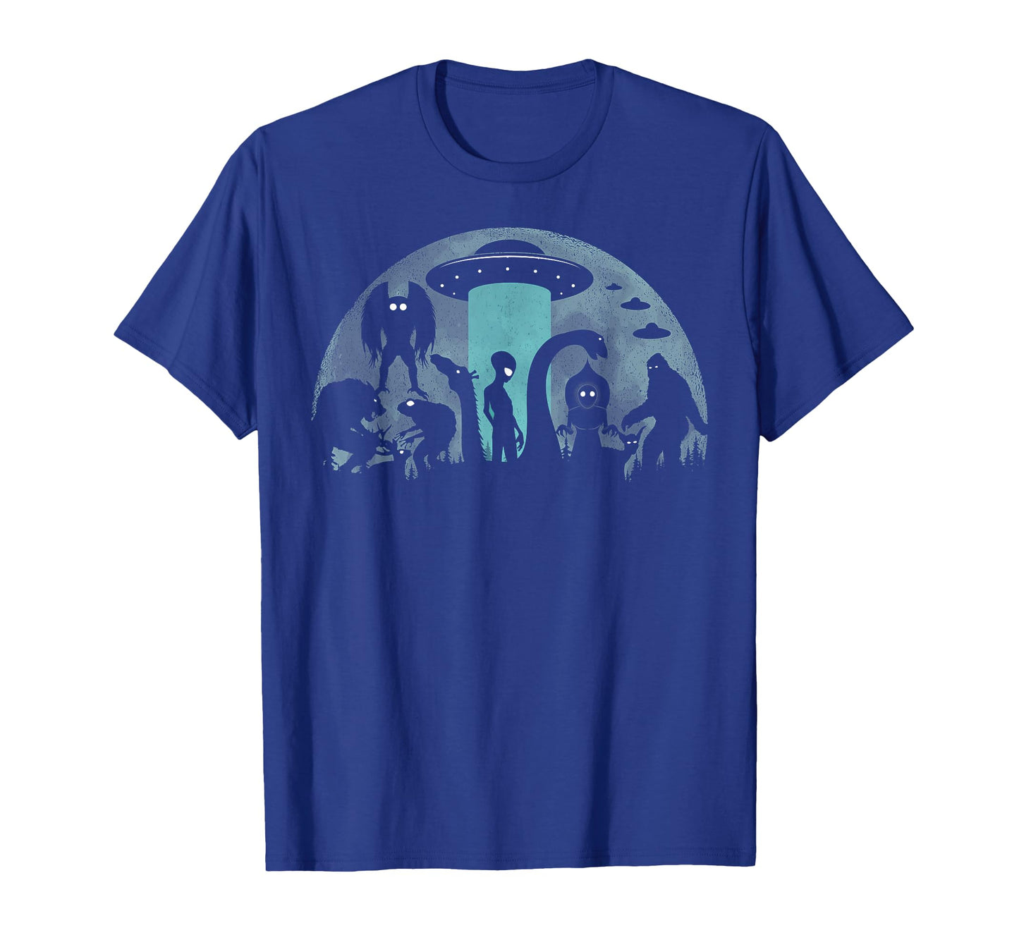Bigfoot Loch Ness Monster Mothman And Aliens Funny Cryptid T-Shirt