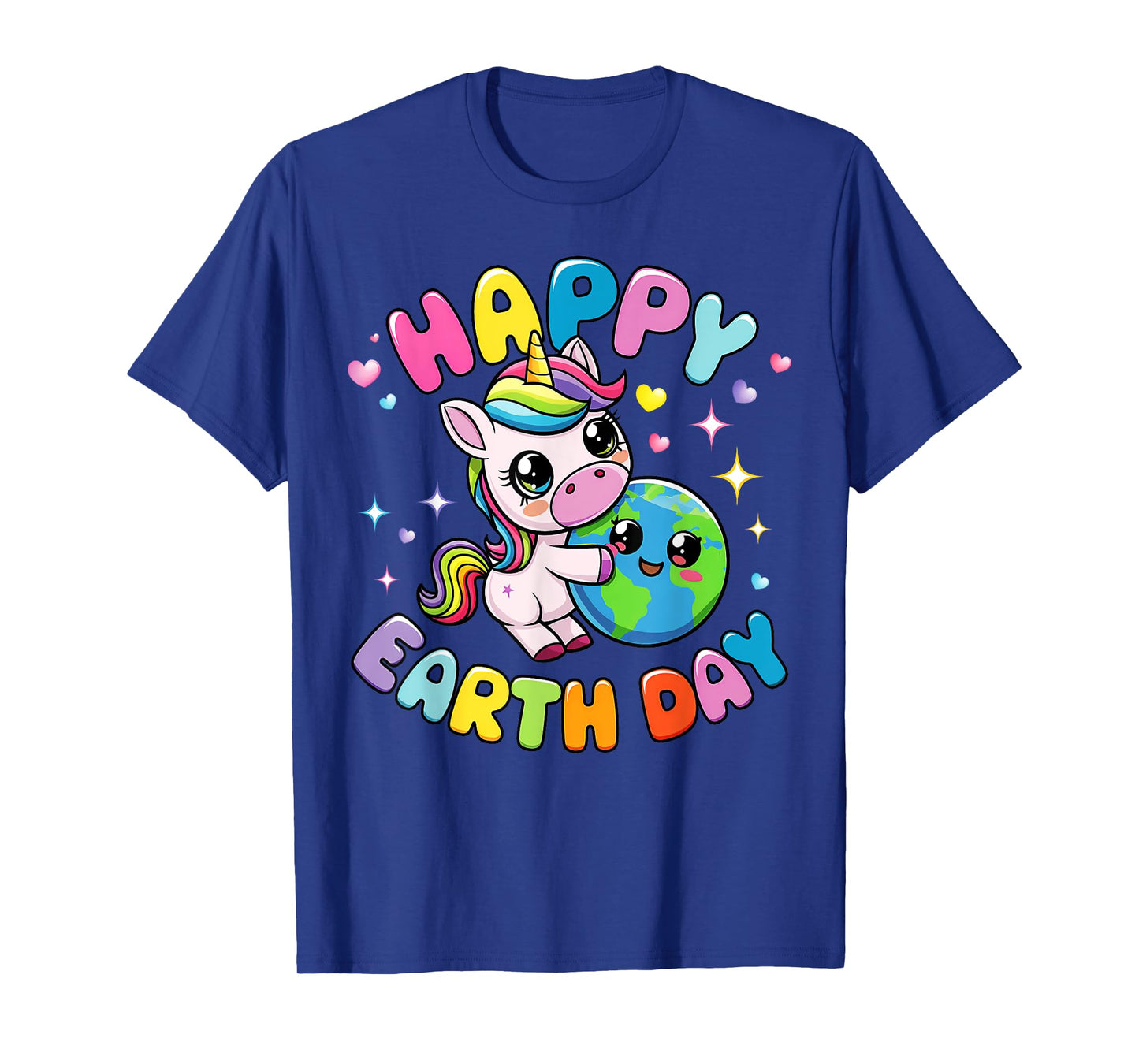 Happy Earth Day Unicorn Earth Day 2025 Kids Toddler Girl T-Shirt