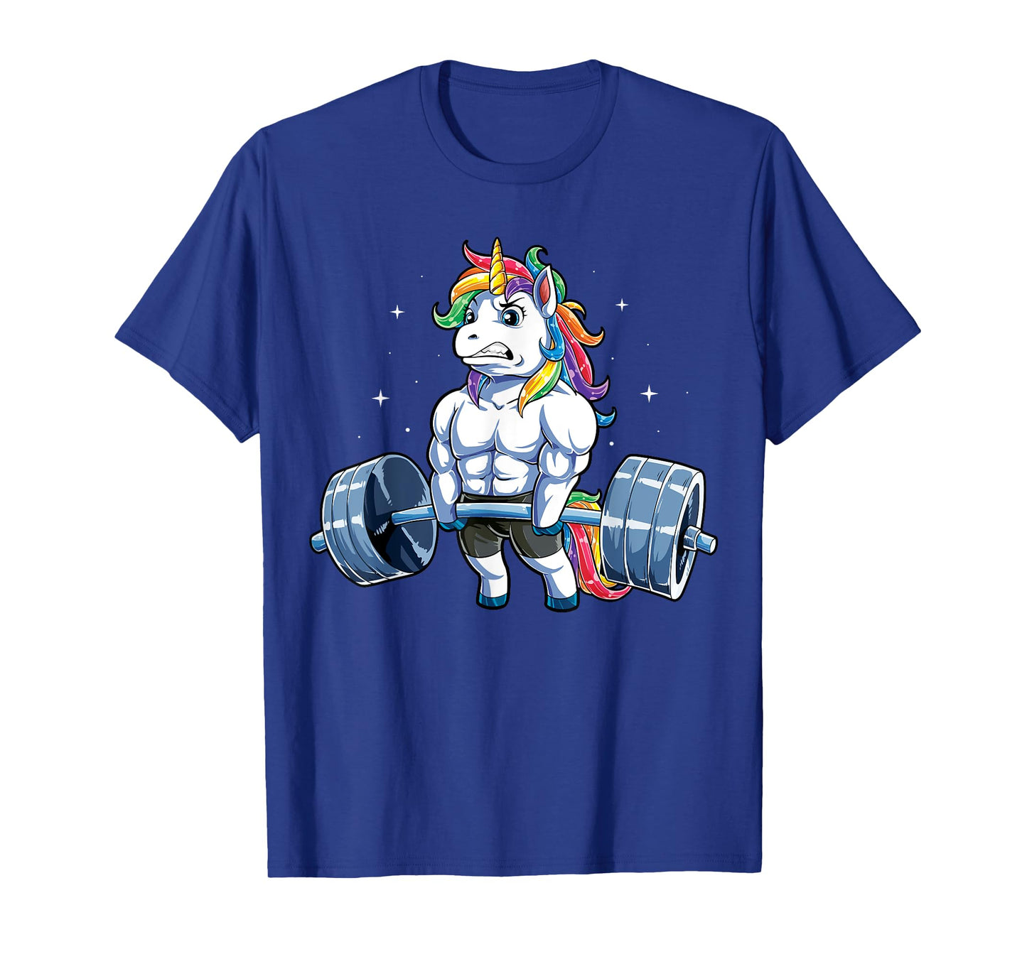 Unicorn Weightlifting Deadlift Fitness Gym Men Women Barbell T-Shirt
