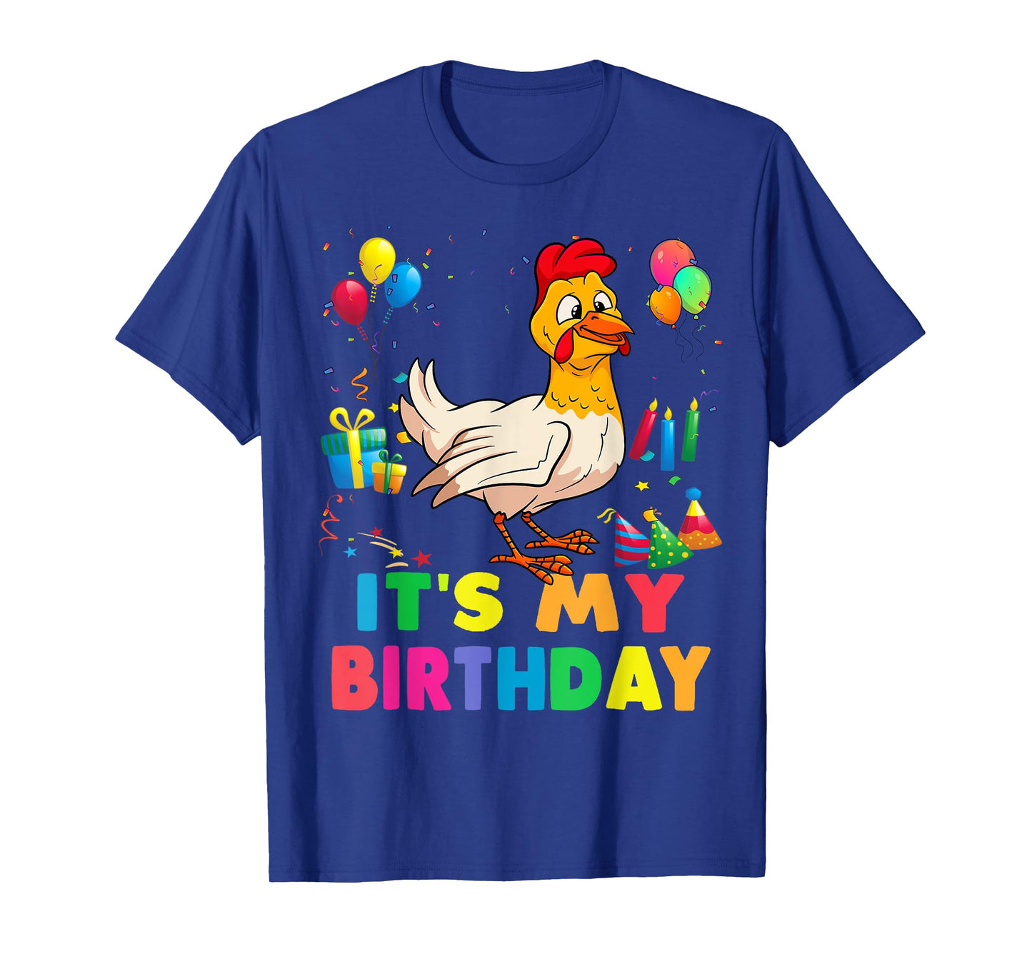 It's my birthday, a chicken stamping party for girls T-Shirt