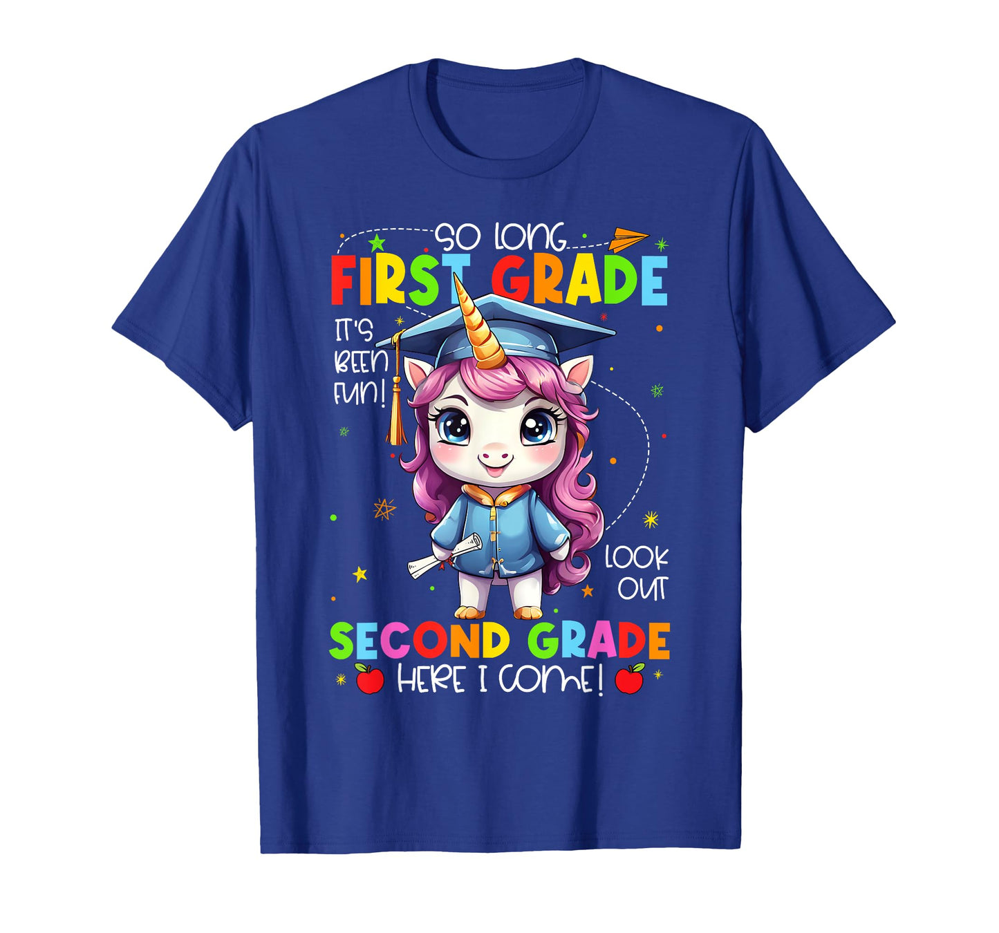 Unicorn So Long 1st Grade Graduation Last Day Of School T-Shirt
