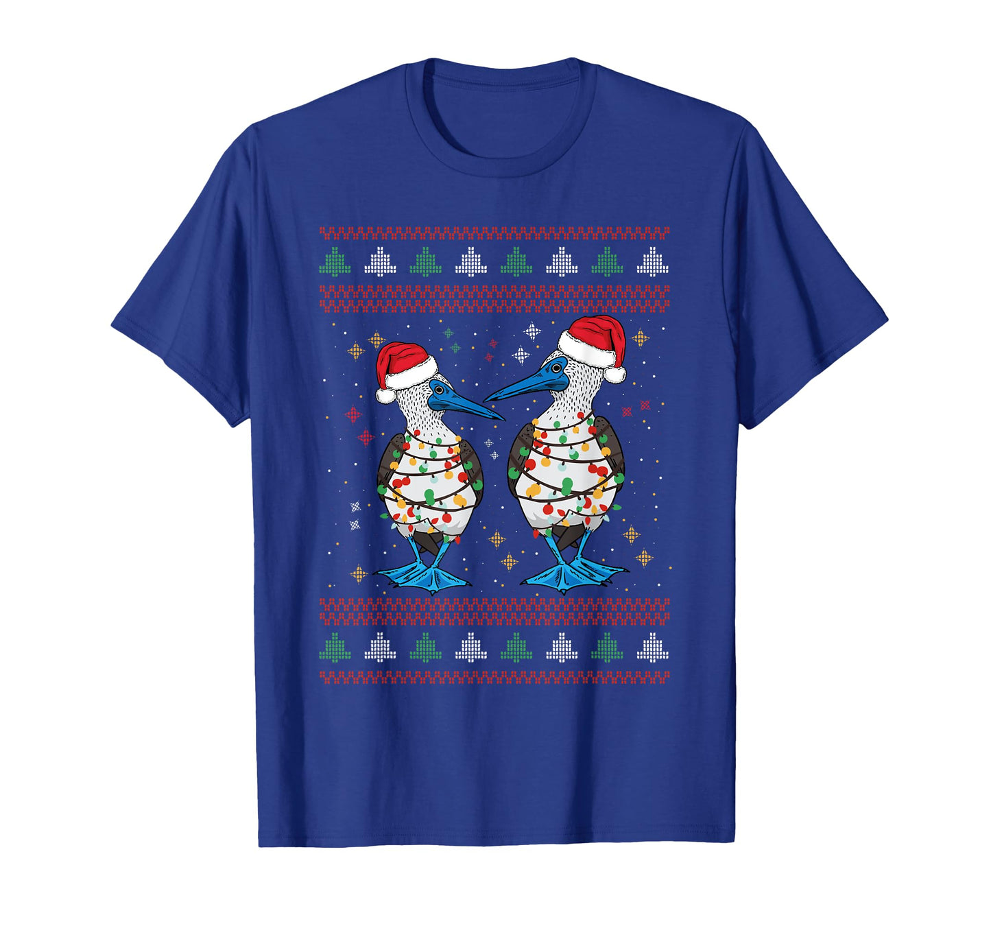 Blue Footed Booby Seabird Ugly Christmas T-Shirt