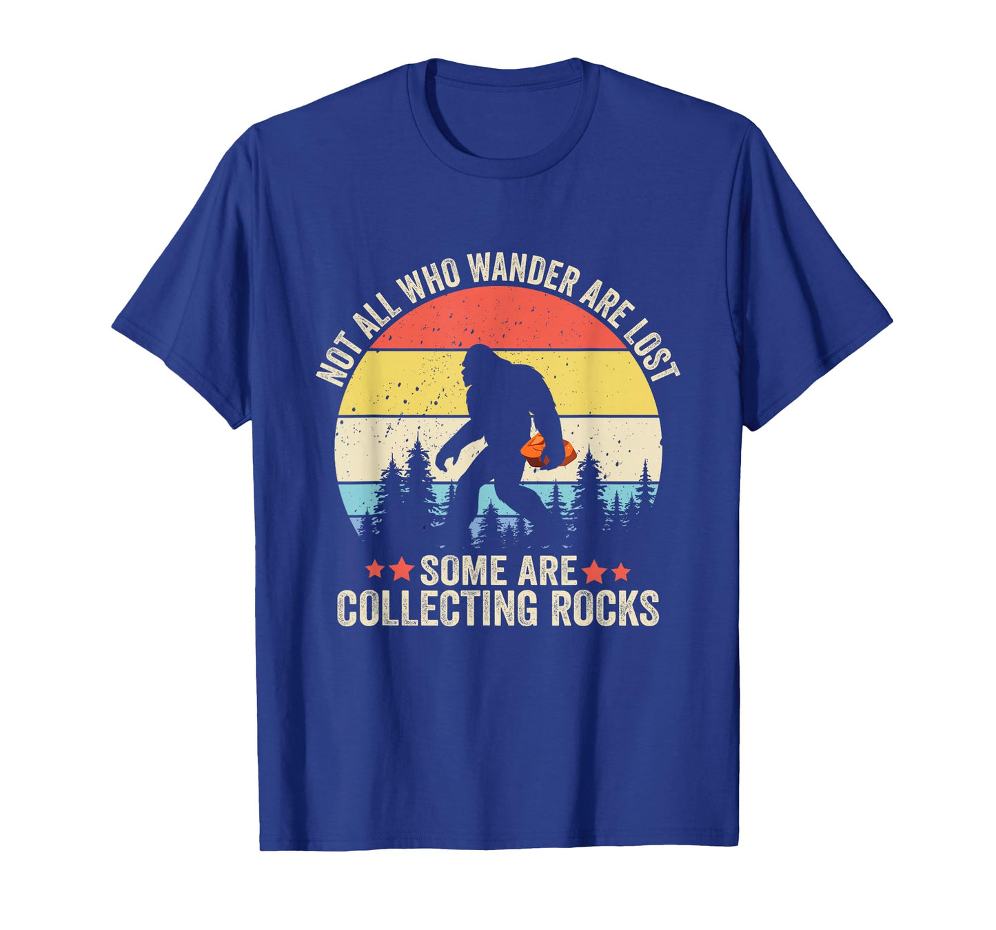 Rock Collector Bigfoot for Geologist Rockhound Geode Hunter T-Shirt