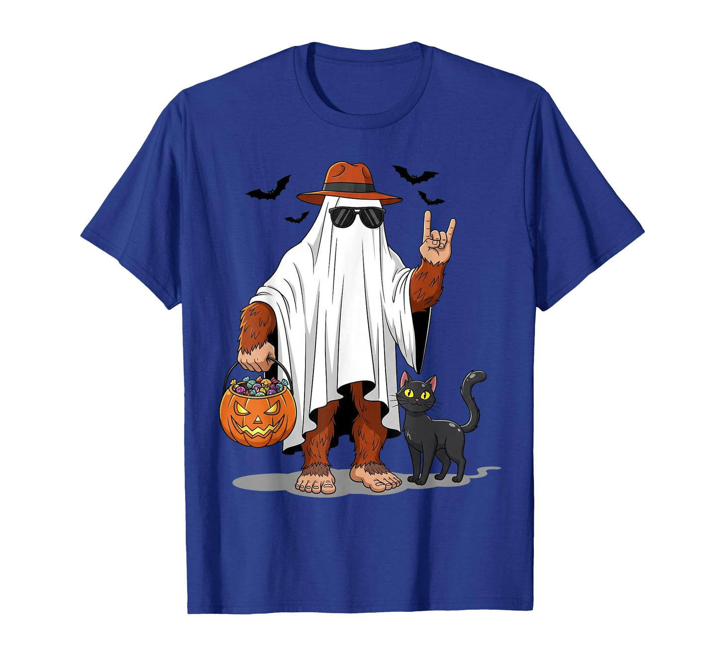 Bigfoot Ghost Halloween Costume Sasquatch Women Men Kid T-Shirt