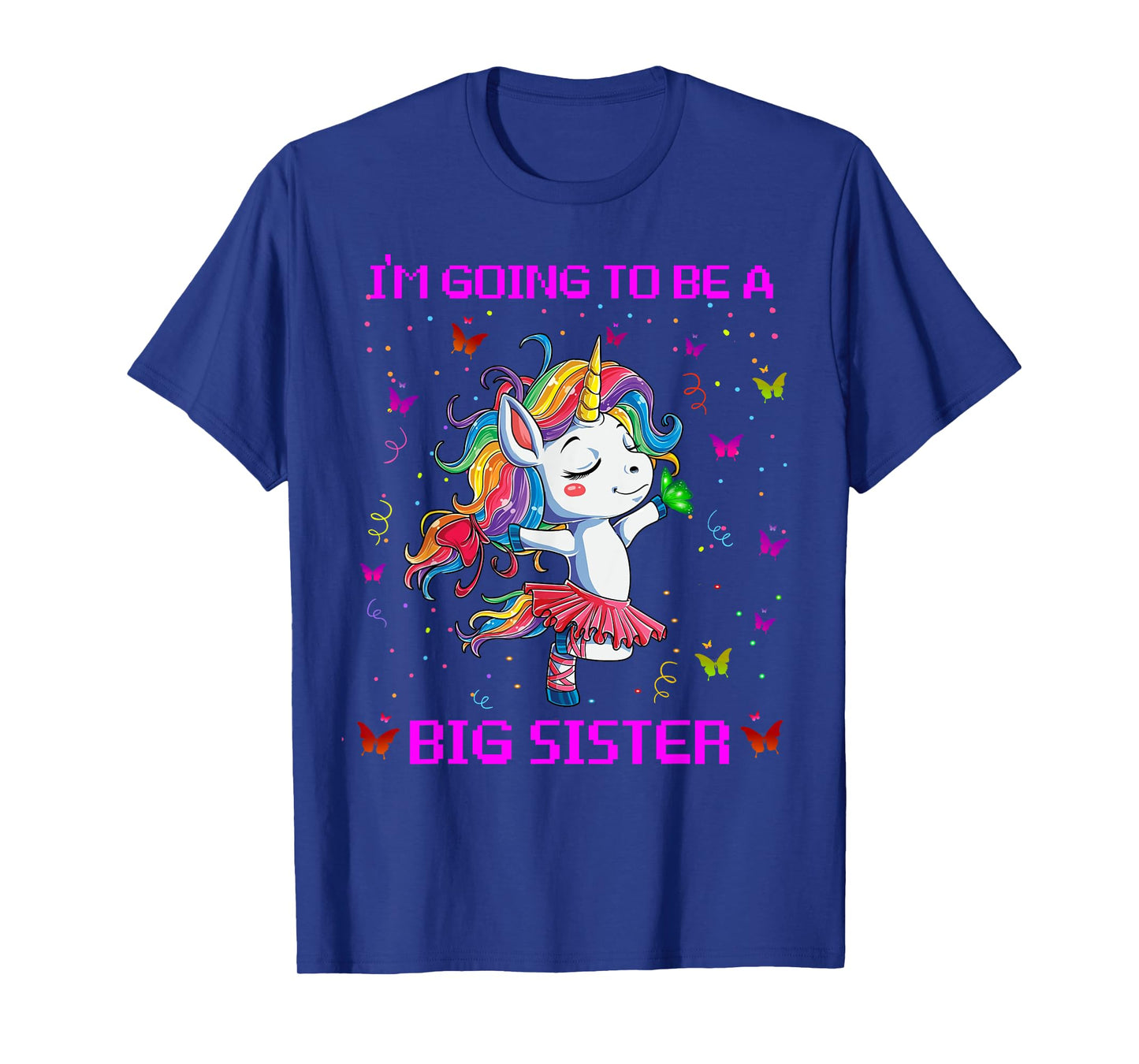 I'm Going To Be A Big Sister 2021 Unicorn T-Shirt