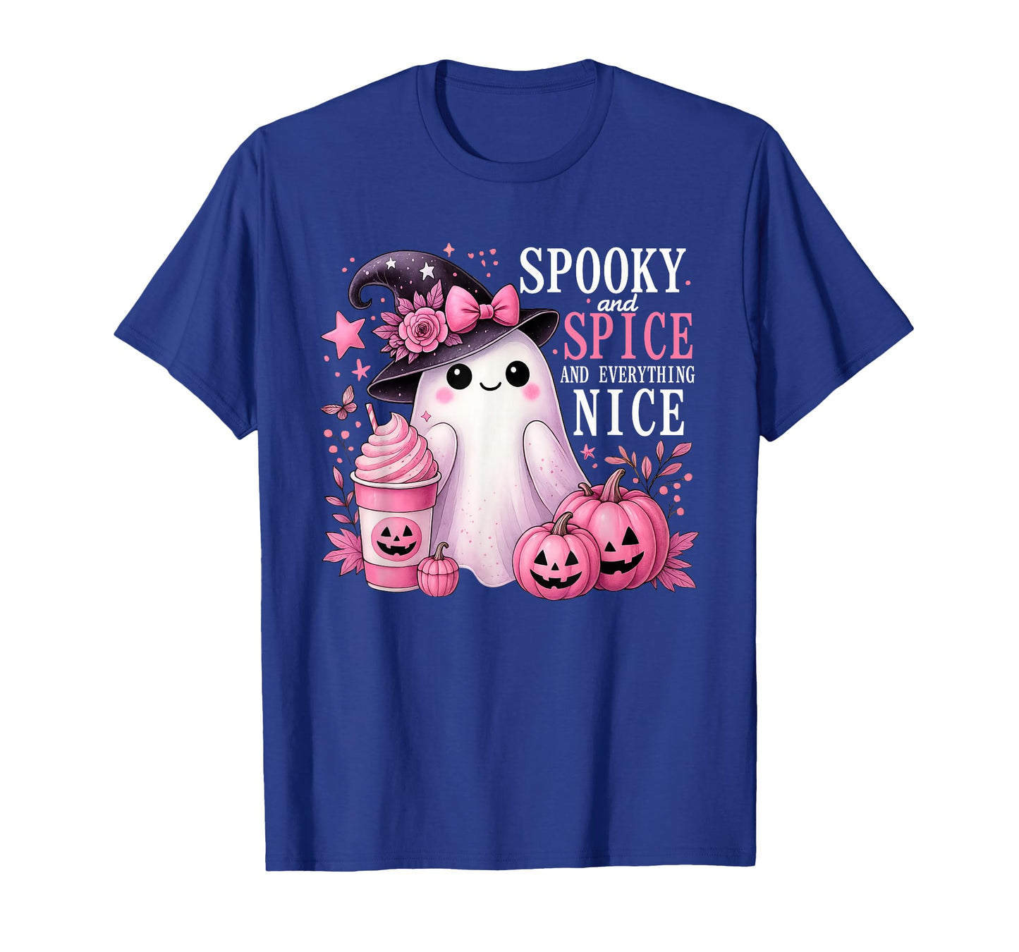 Spooky and Spice and Everything Nice Halloween Pink T-Shirt