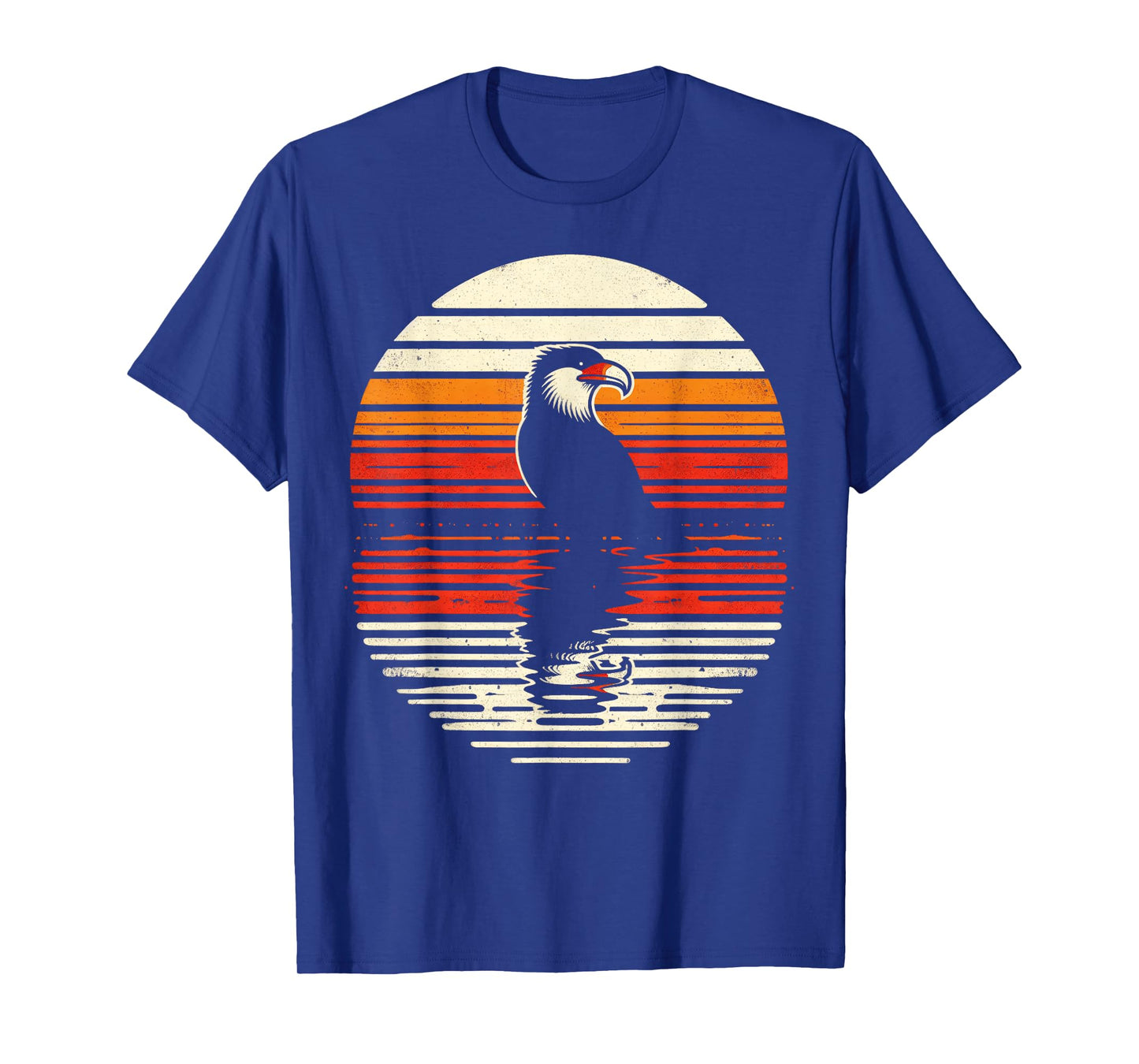 Caracara Bird Sunset Retro Style Safari Vintage 70s T-Shirt