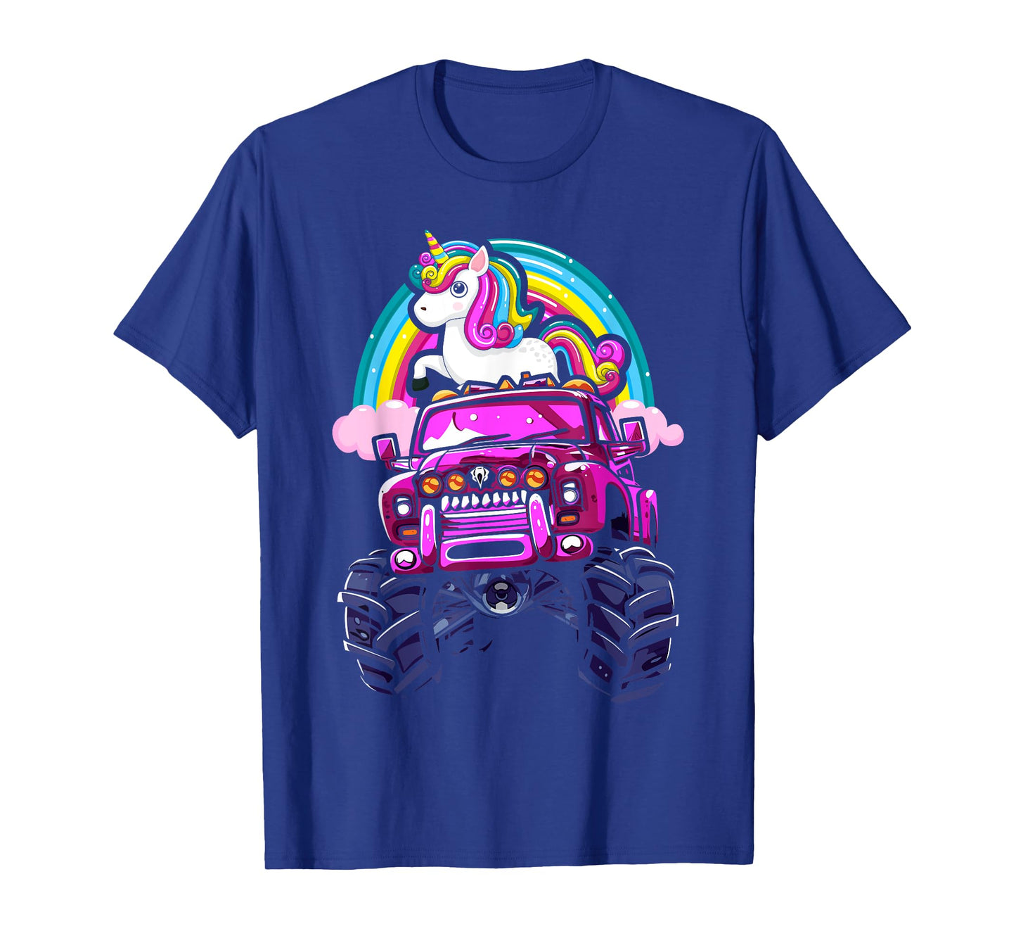 Monster Truck Unicorn Birthday Party Monster Truck Girl T-Shirt