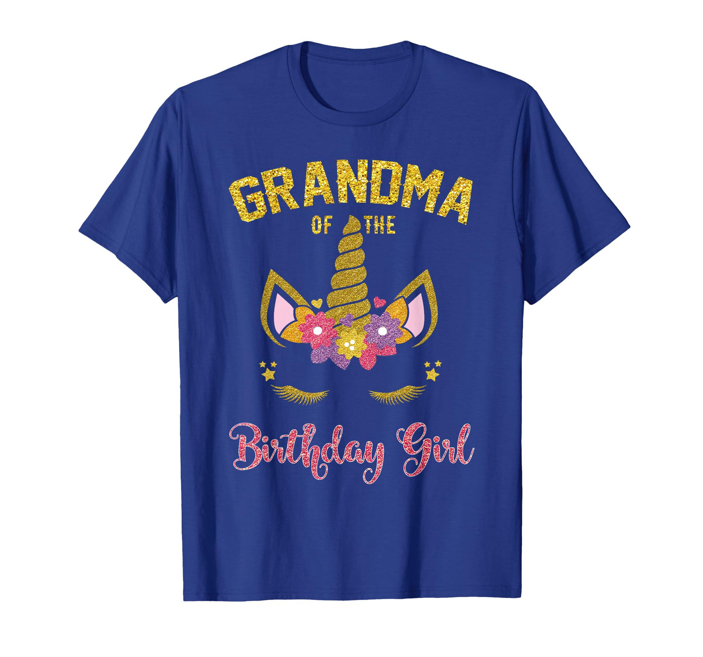 Grandma Of The Birthday Girl Unicorn Outfit Matching T-Shirt
