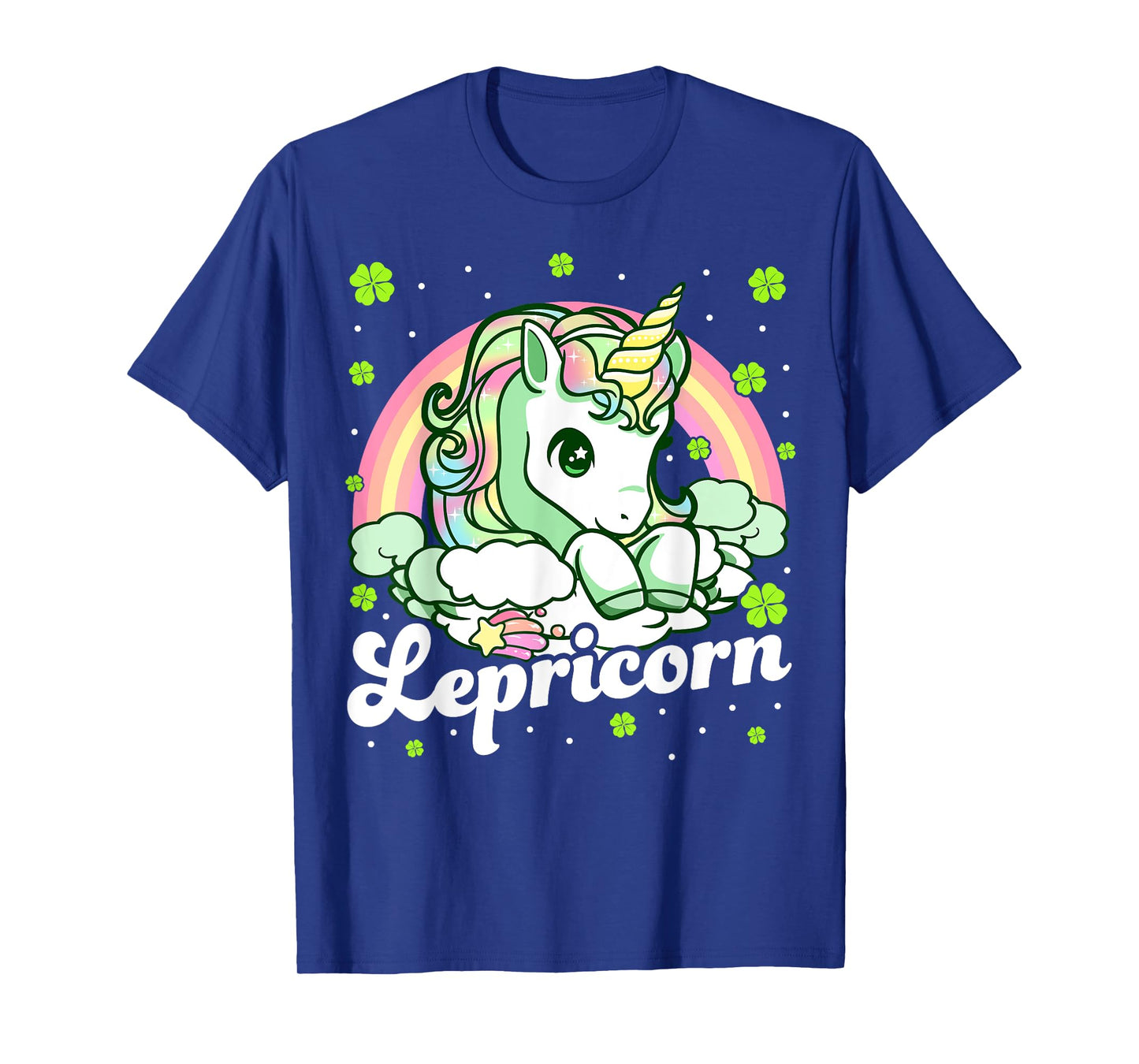 Lepricorn Rainbow St Patricks Day Unicorn Girls Kids Teacher T-Shirt