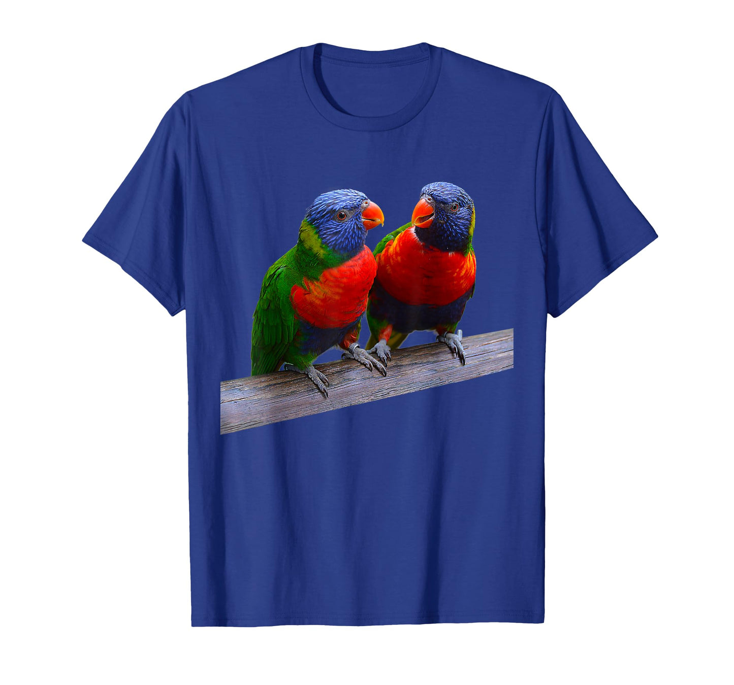 Parrot Bird Two Rainbow Lorikeet Parrots Ornithology T-Shirt