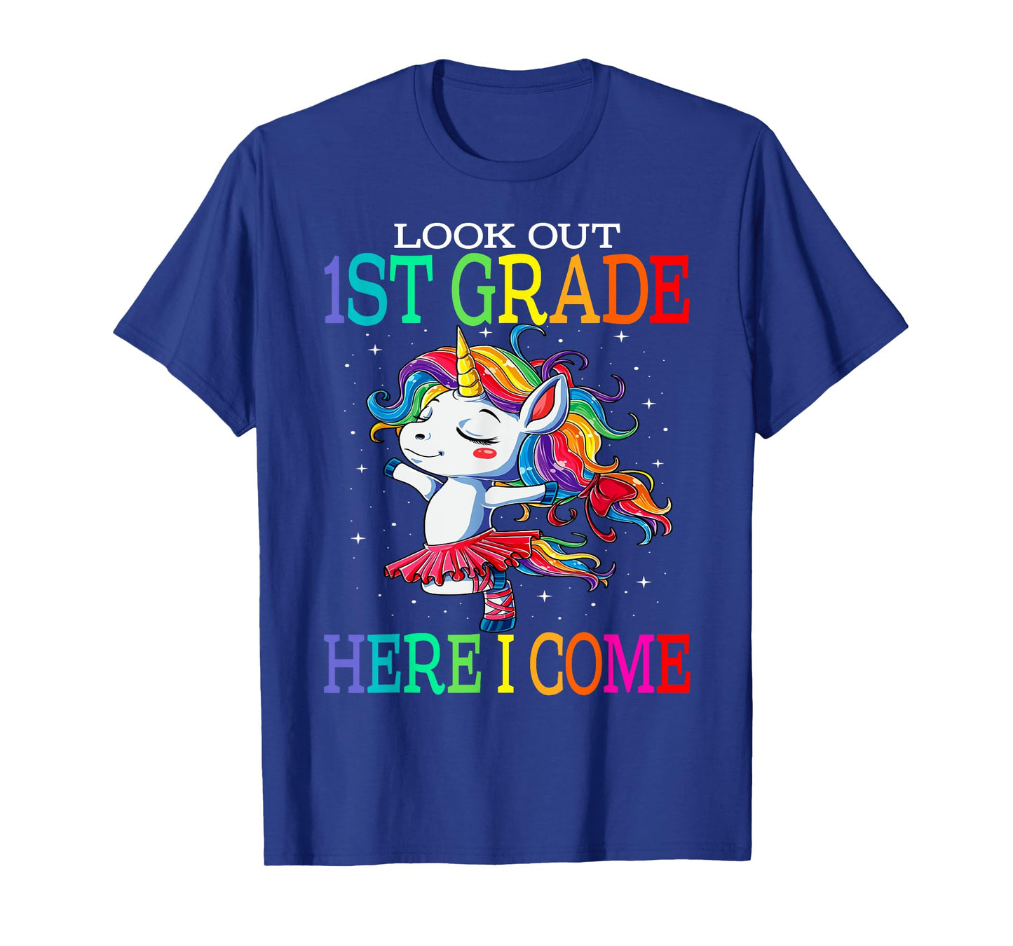 Kids Look Out 1st Grade Here I Come Unicorn T-Shirt