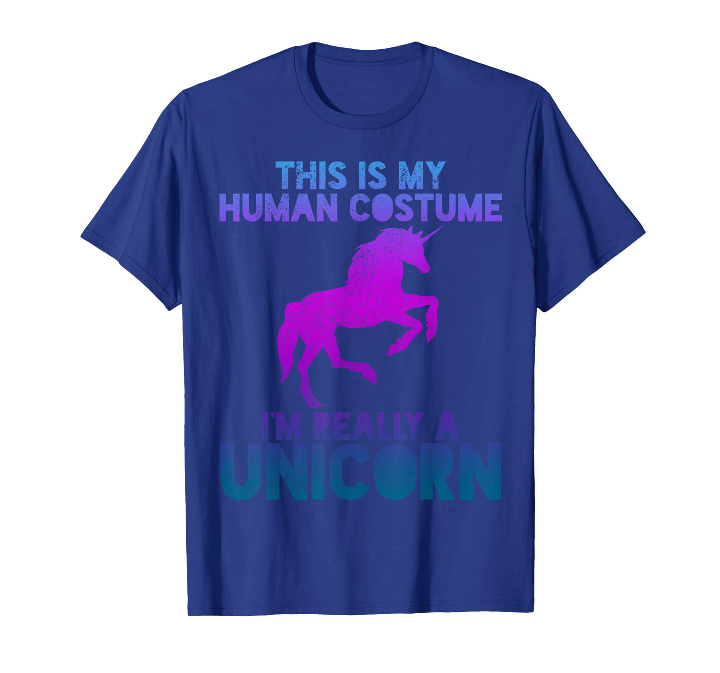 Unicorn Shirt - People Costume Saying Funny Halloween T-Shirt