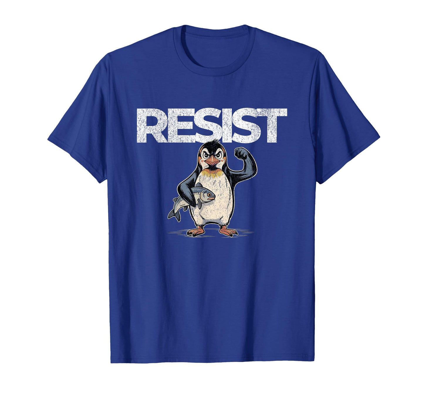 Resist Penguins Protest Against Tariffs Activism Graphic T-Shirt