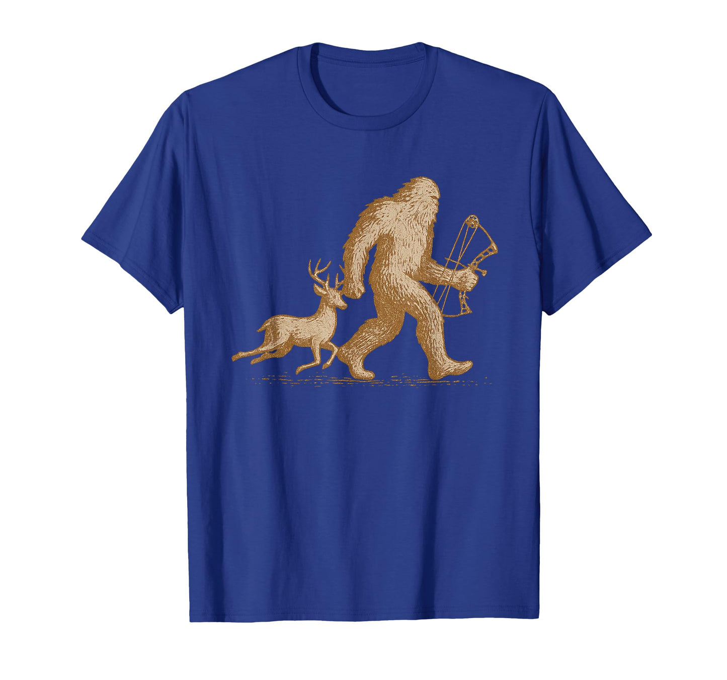 Bigfoot Deer Hunting Funny Sasquatch Deer Bow Hunting T-Shirt