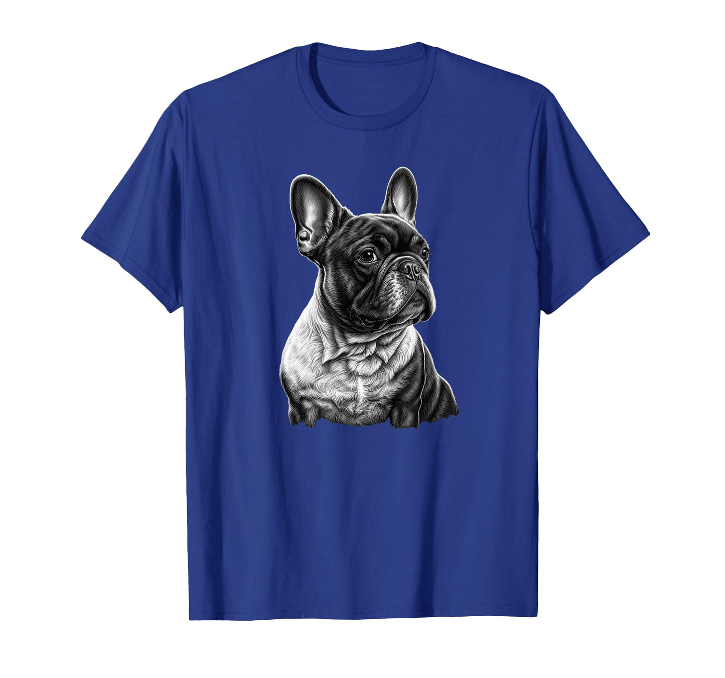 Funny French Bulldog Frenchie Black and White T-Shirt for Men Women Girls Kids