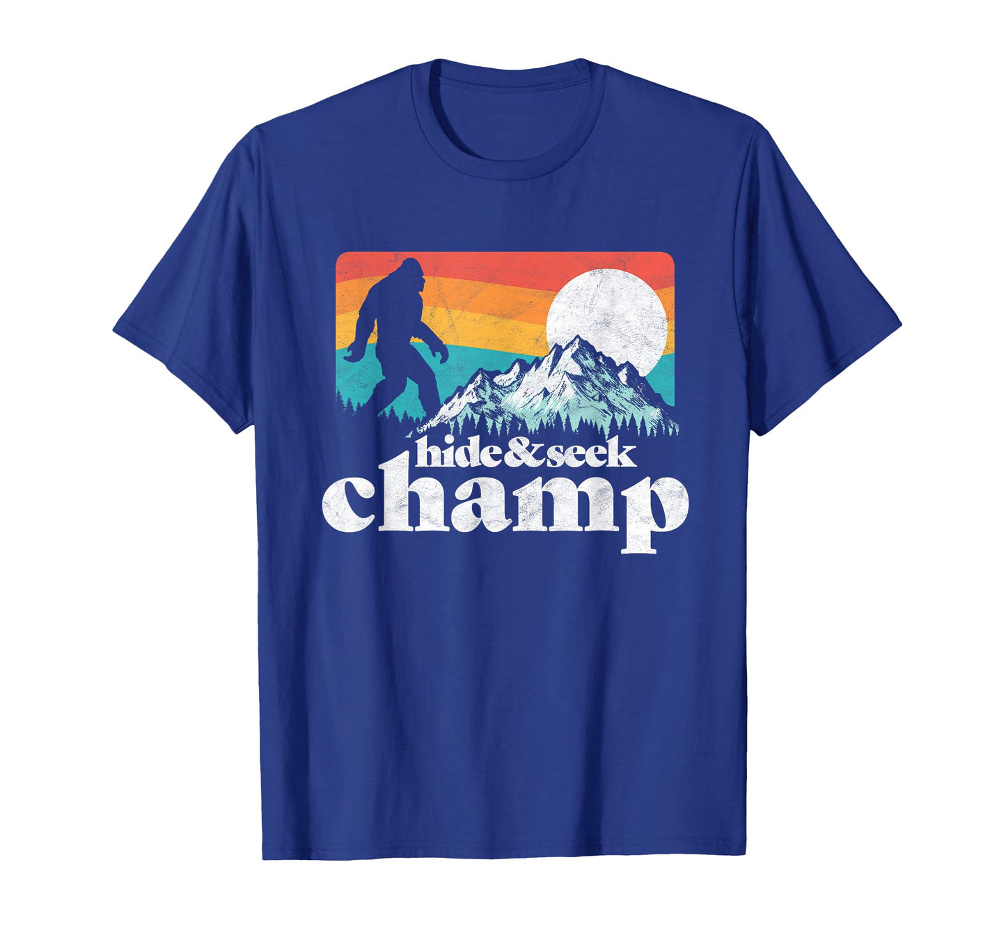 Hide & Seek Champ Funny Bigfoot Mountains T-Shirt T-Shirt