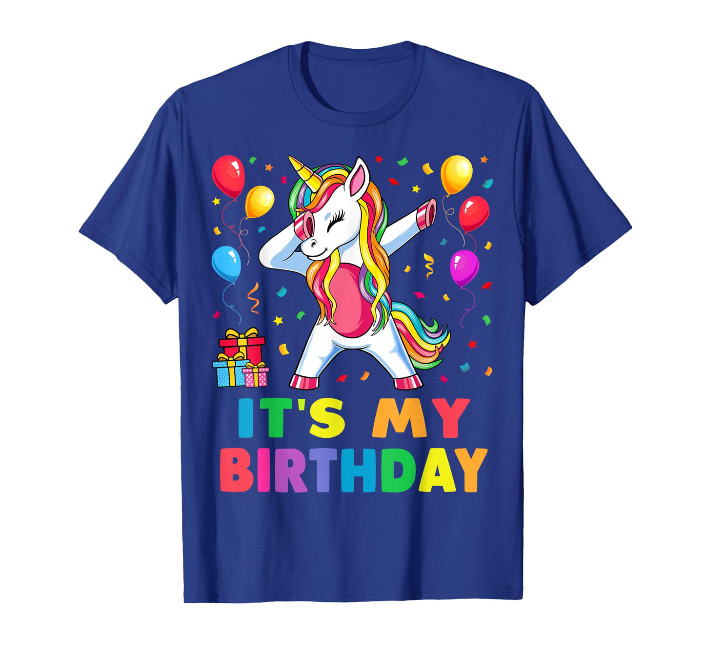 It's My Birthday for Girls Unicorn Dabbing Party Gift T-Shirt