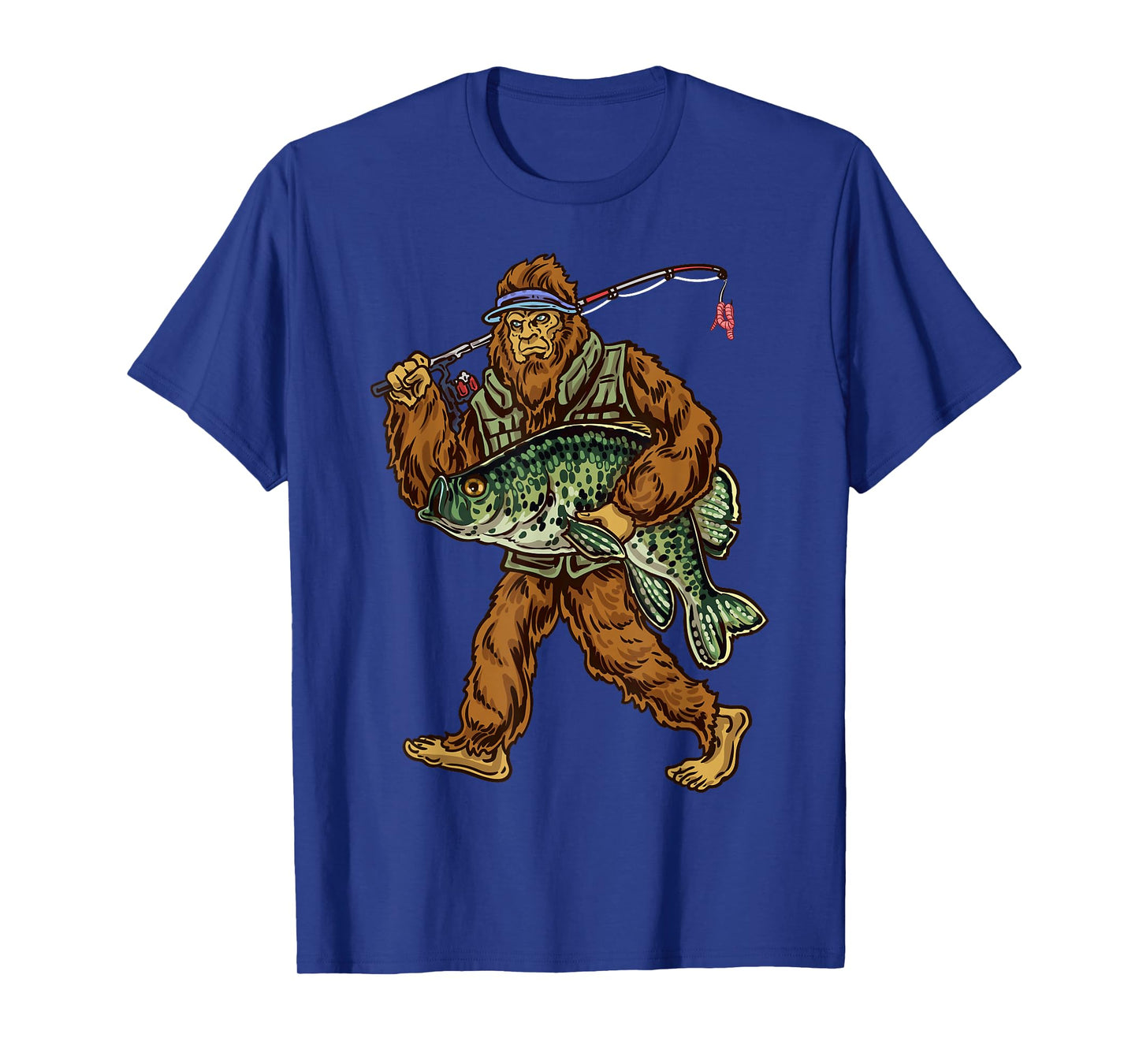 Crappie Fishing Bigfoot Panfishing Fishermen T-Shirt