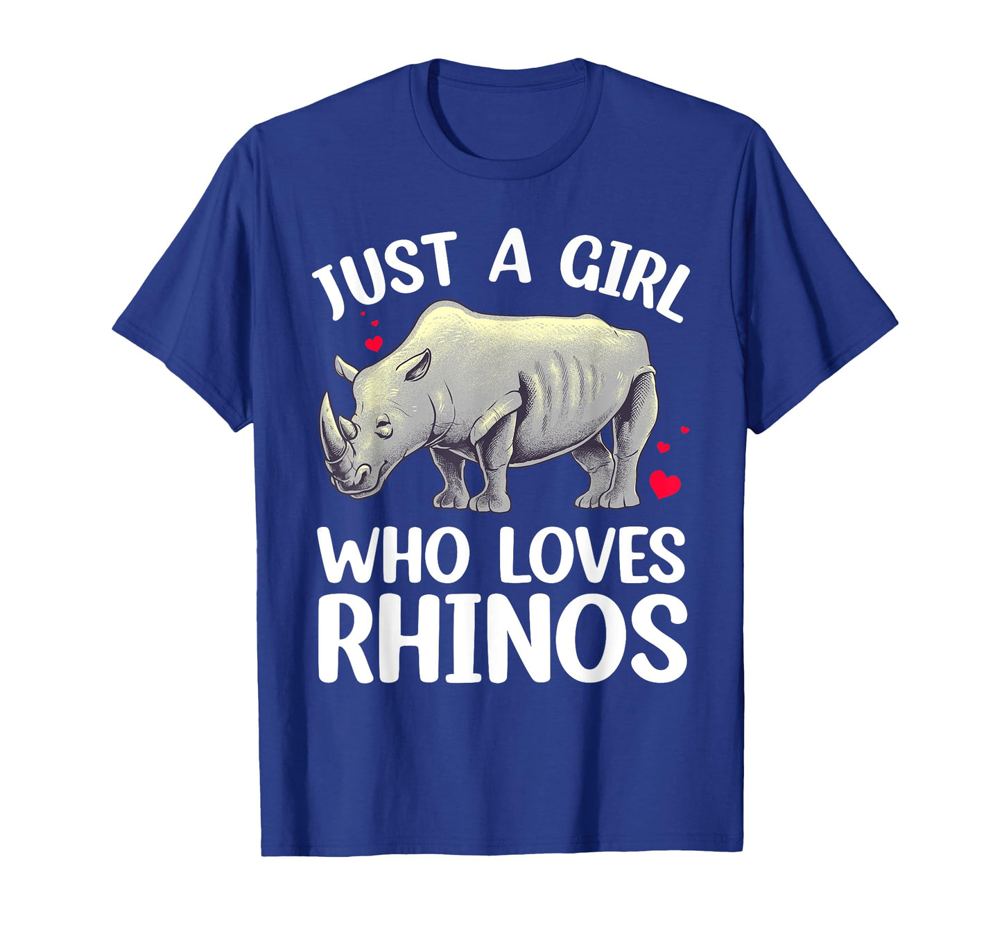 Cool Rhino Art For Women Girls Zoo Rhinoceros Chubby Unicorn T-Shirt