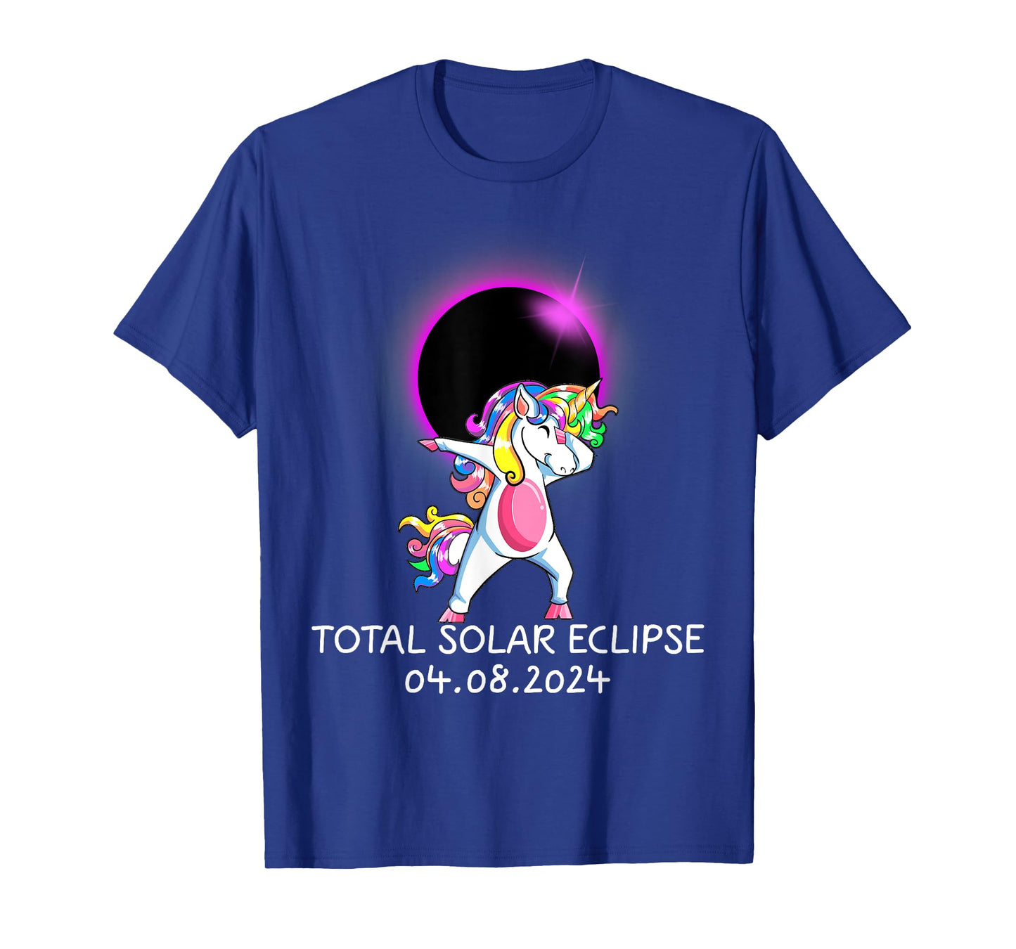 Dabbing Unicorn USA Total Solar Eclipse April 8, 2024 T-Shirt