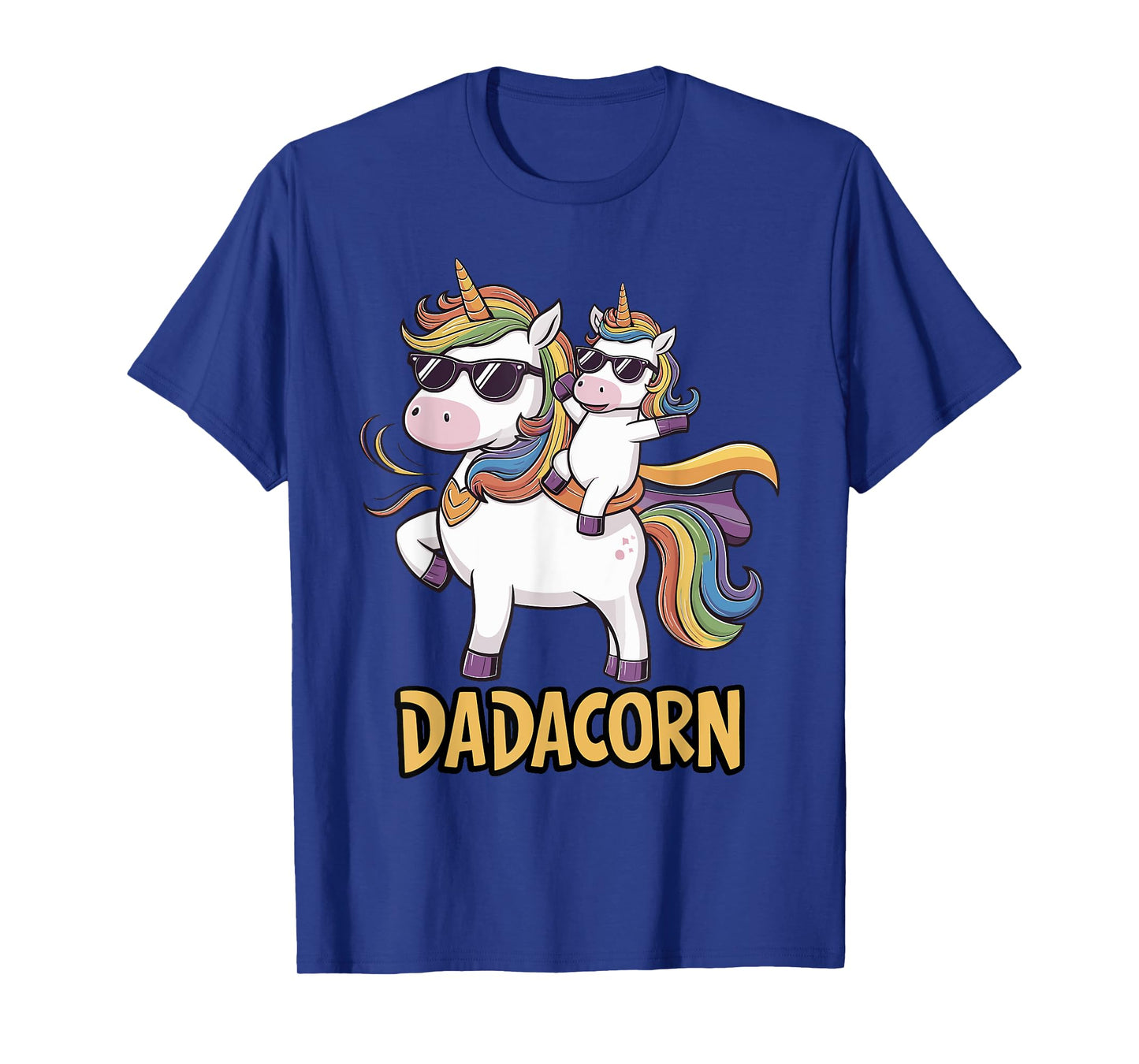 Dadacorn Unicorn Dad and Kid - Best Father's Day Funny T-Shirt