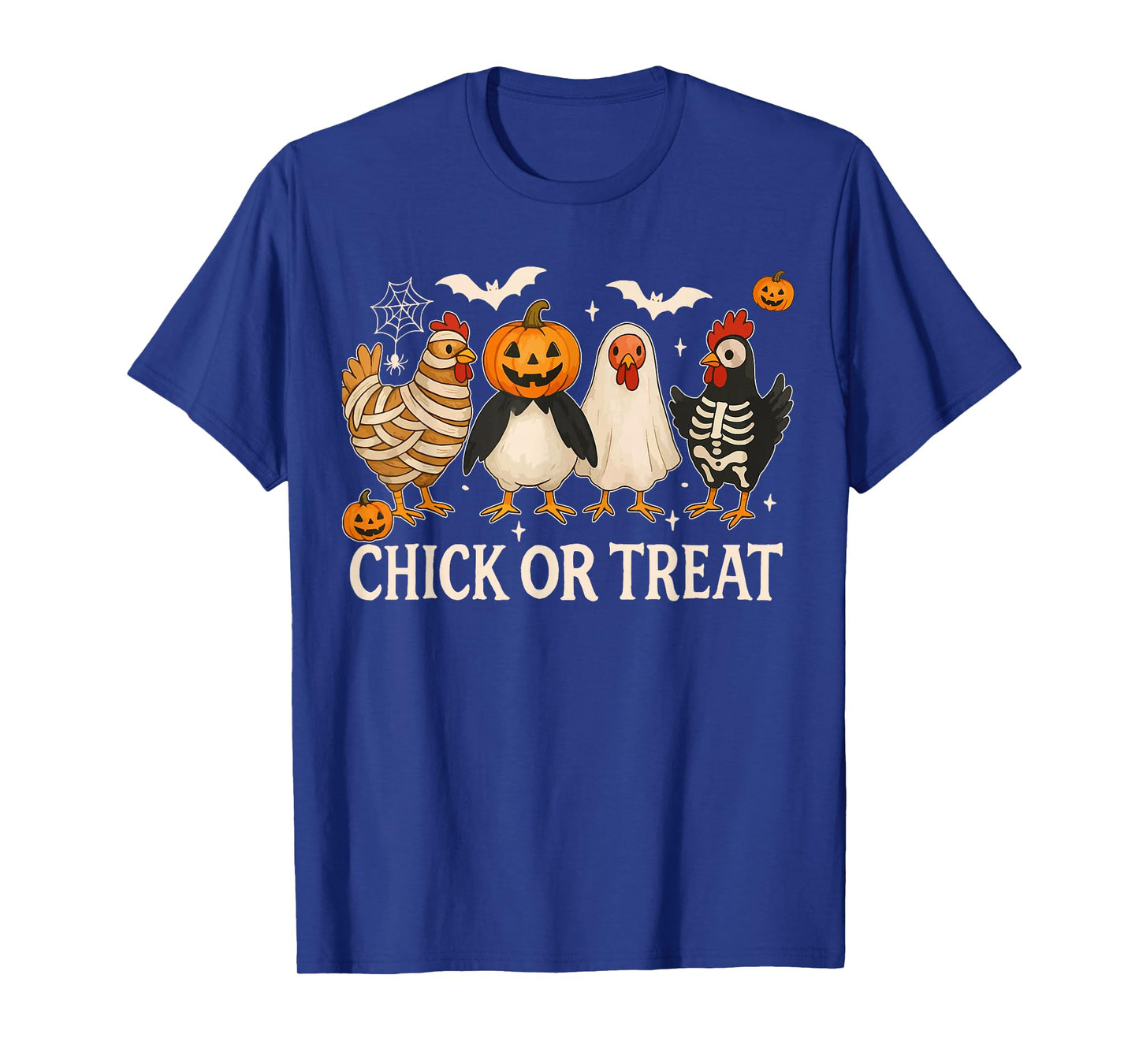 Chick Or Treat Shirt Chicken Halloween Costume Girls Women T-Shirt