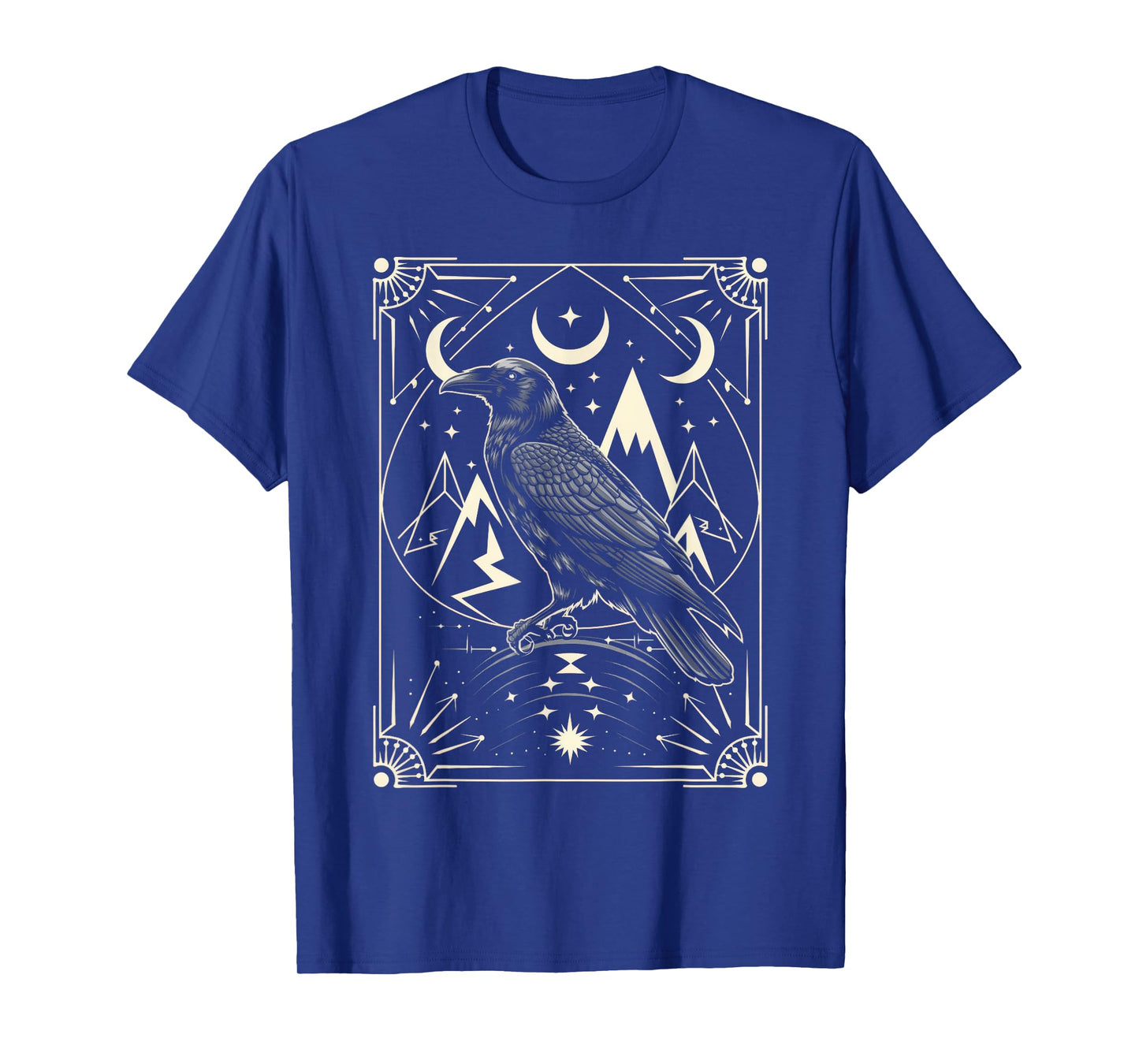 Raven Crow Dark Bird Witchcraft Omens Midnight T-Shirt