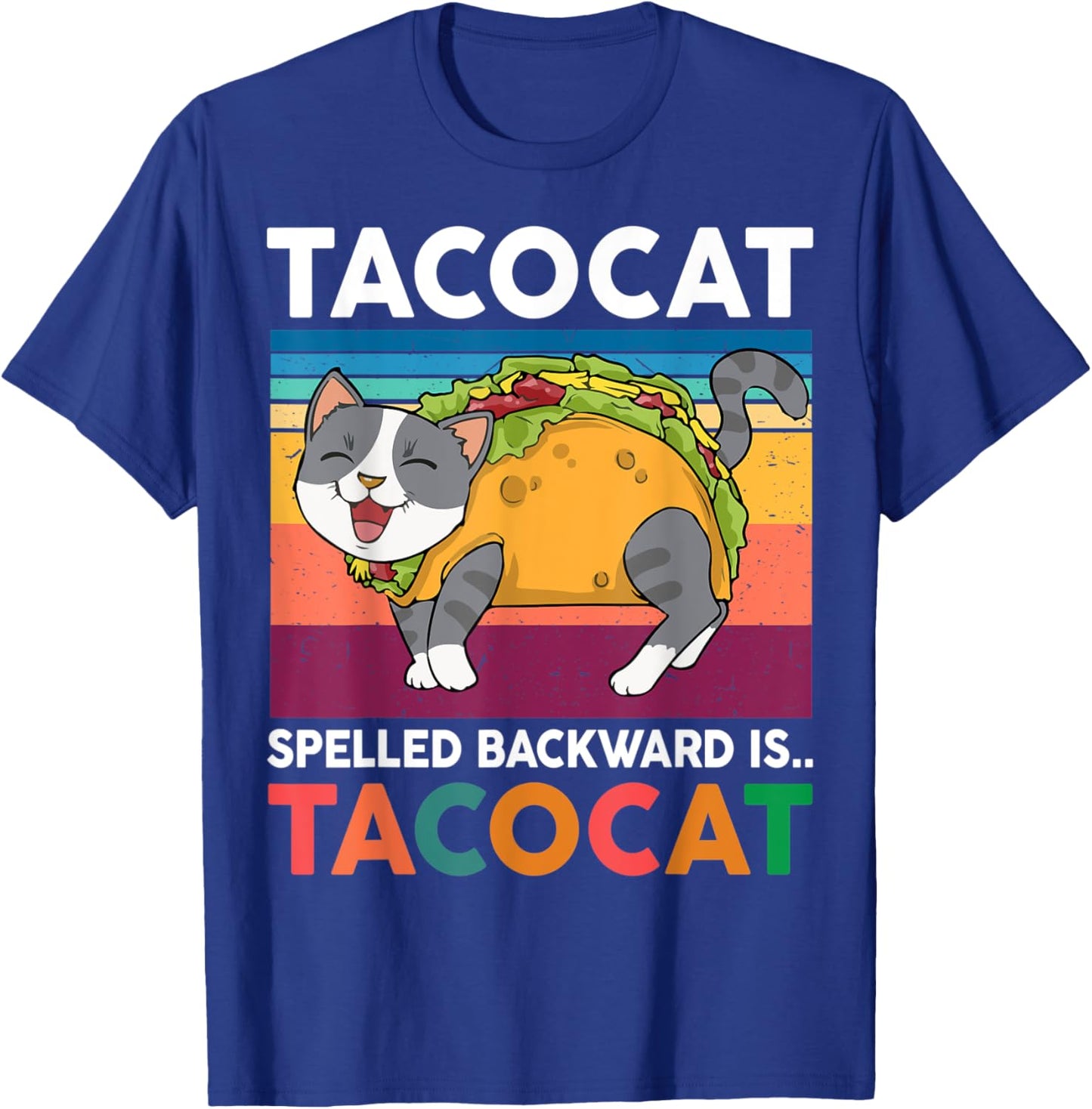 Taco Cat-Shirt Women Men Youth Kids Spelled Backward Tacocat T-Shirt