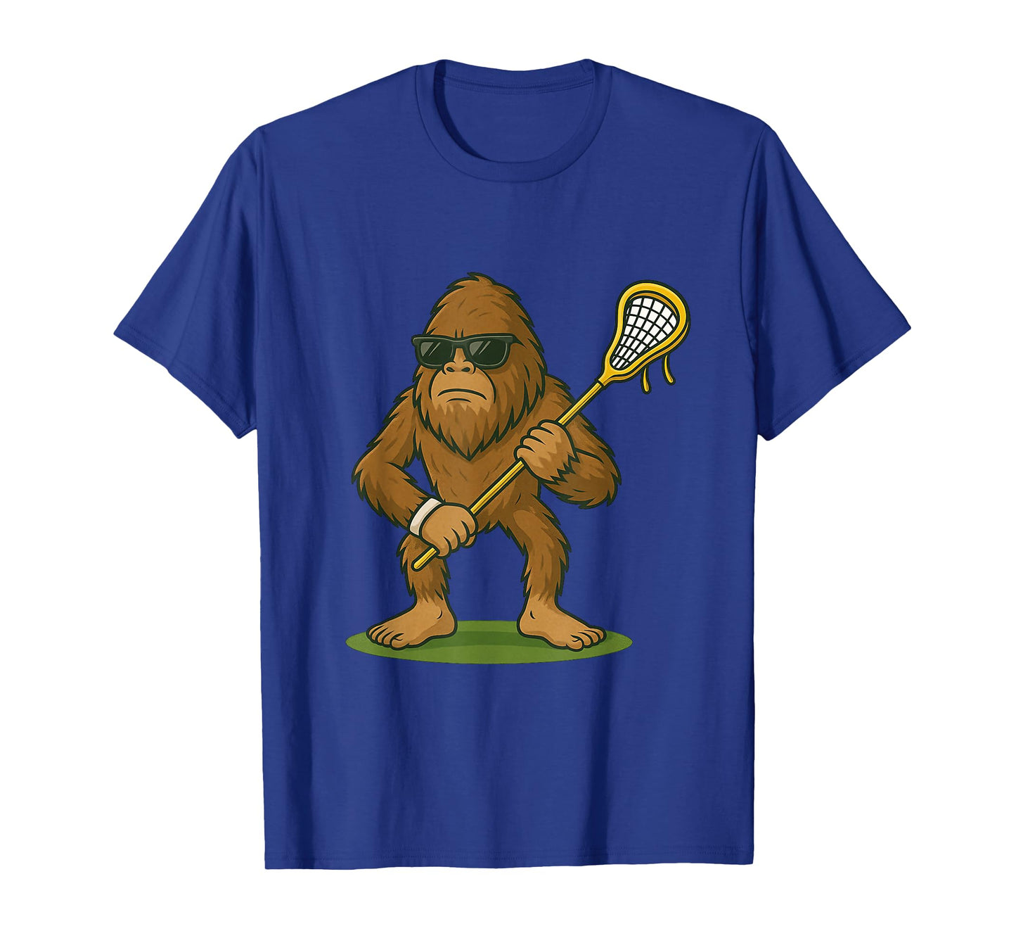 Funny Lacrosse LAX Bigfoot Kids Men Women Lacrosse Player T-Shirt