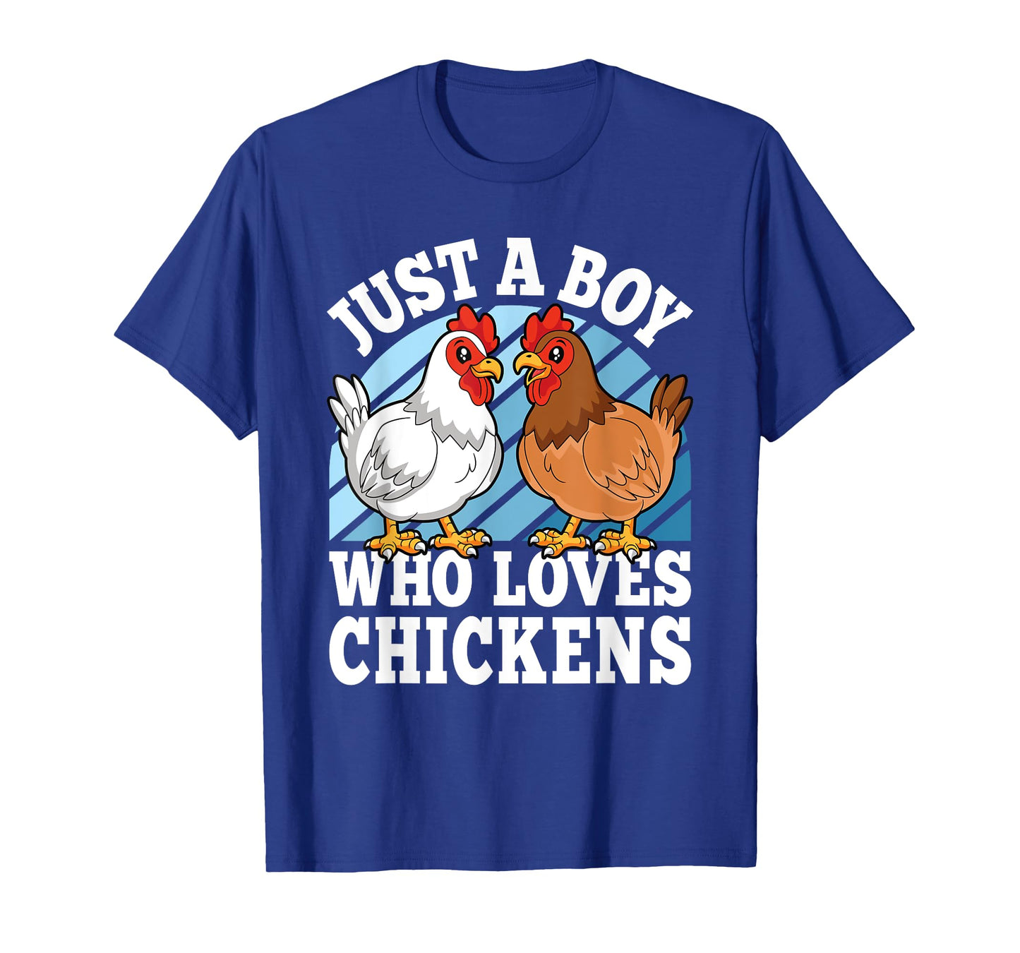 Just A Boy Who Loves Chickens Funny Farming Lover Boys Kids T-Shirt
