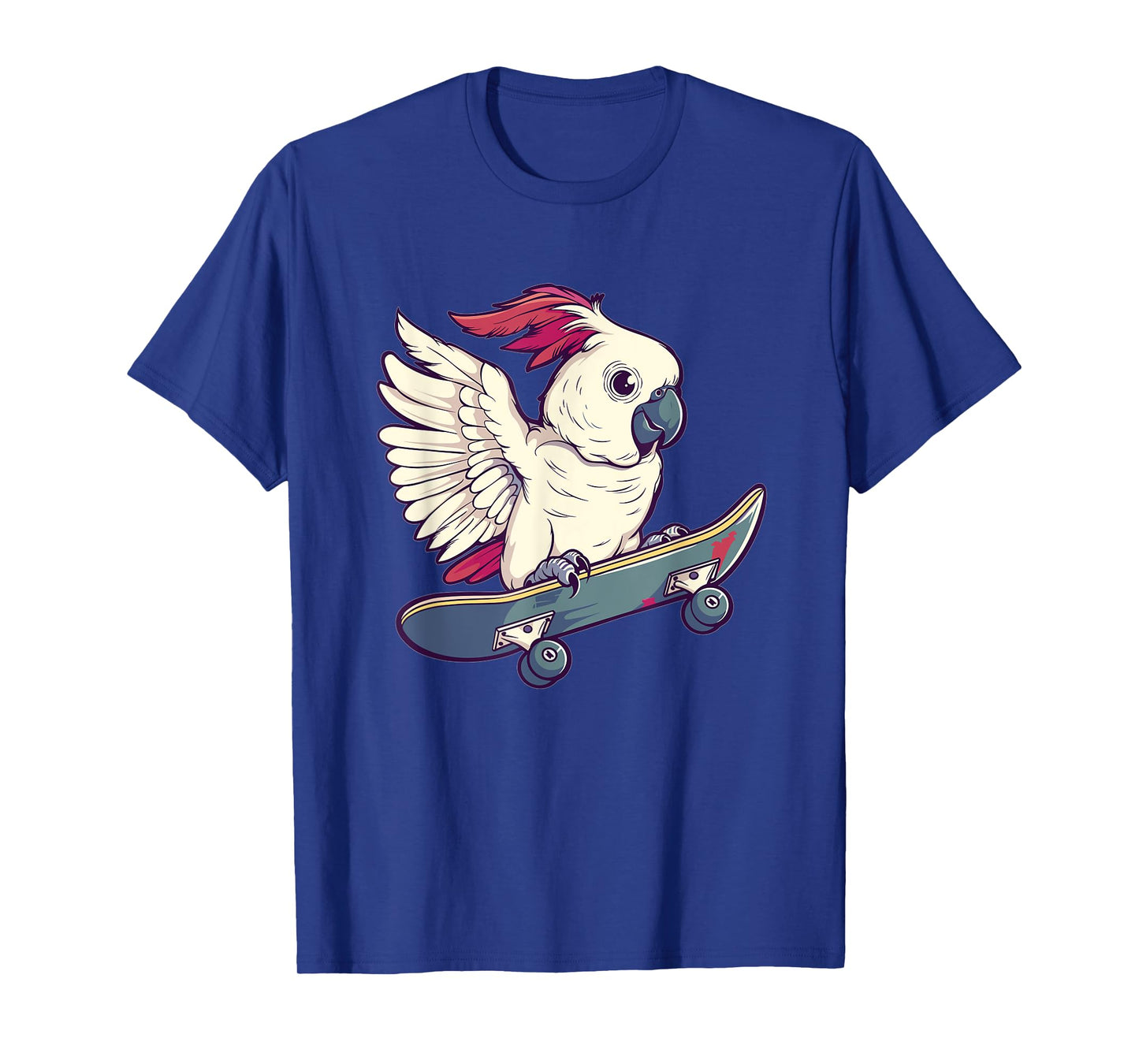 Cute Cockatoo With Skateboard I Kids Cockatoo T-Shirt