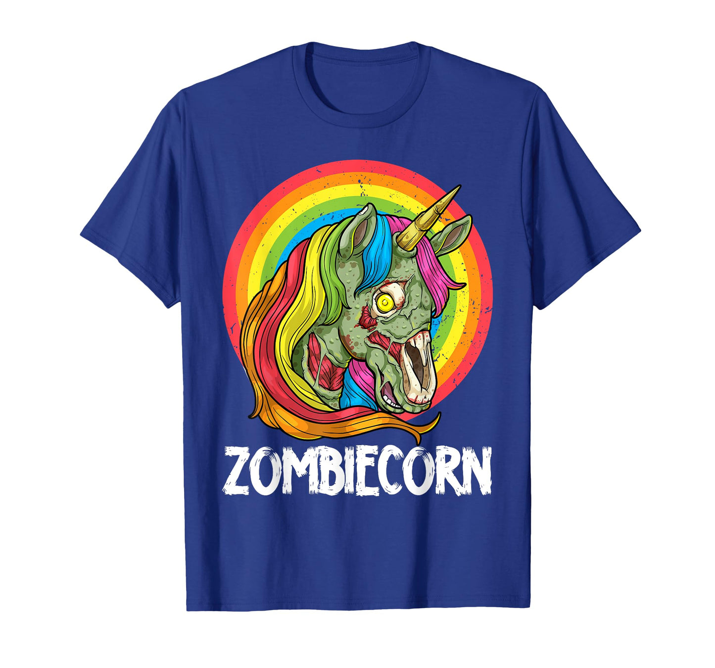 Zombiecorn Zombie Unicorn Halloween Costume Rainbow Undead T-Shirt