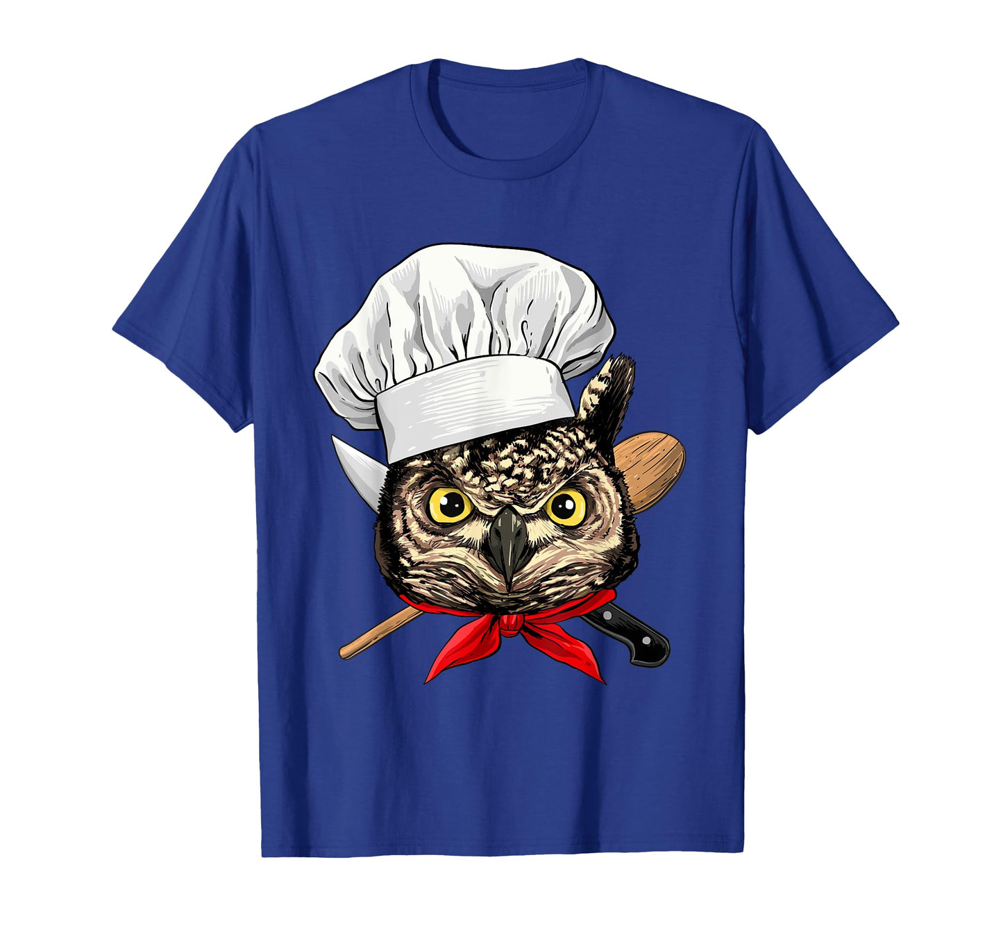 Owl Chef Wildlife Owl Bird, Cooking Lover T-Shirt