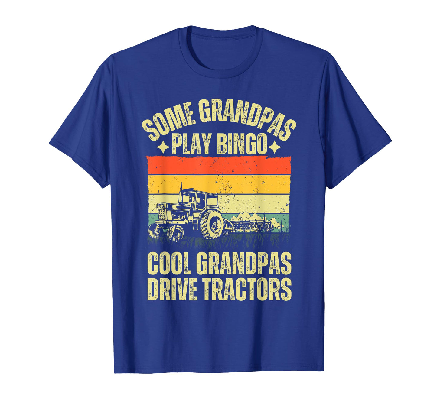 Tractor Art For Grandpa Men Farming Farmer Farm Tractor T-Shirt