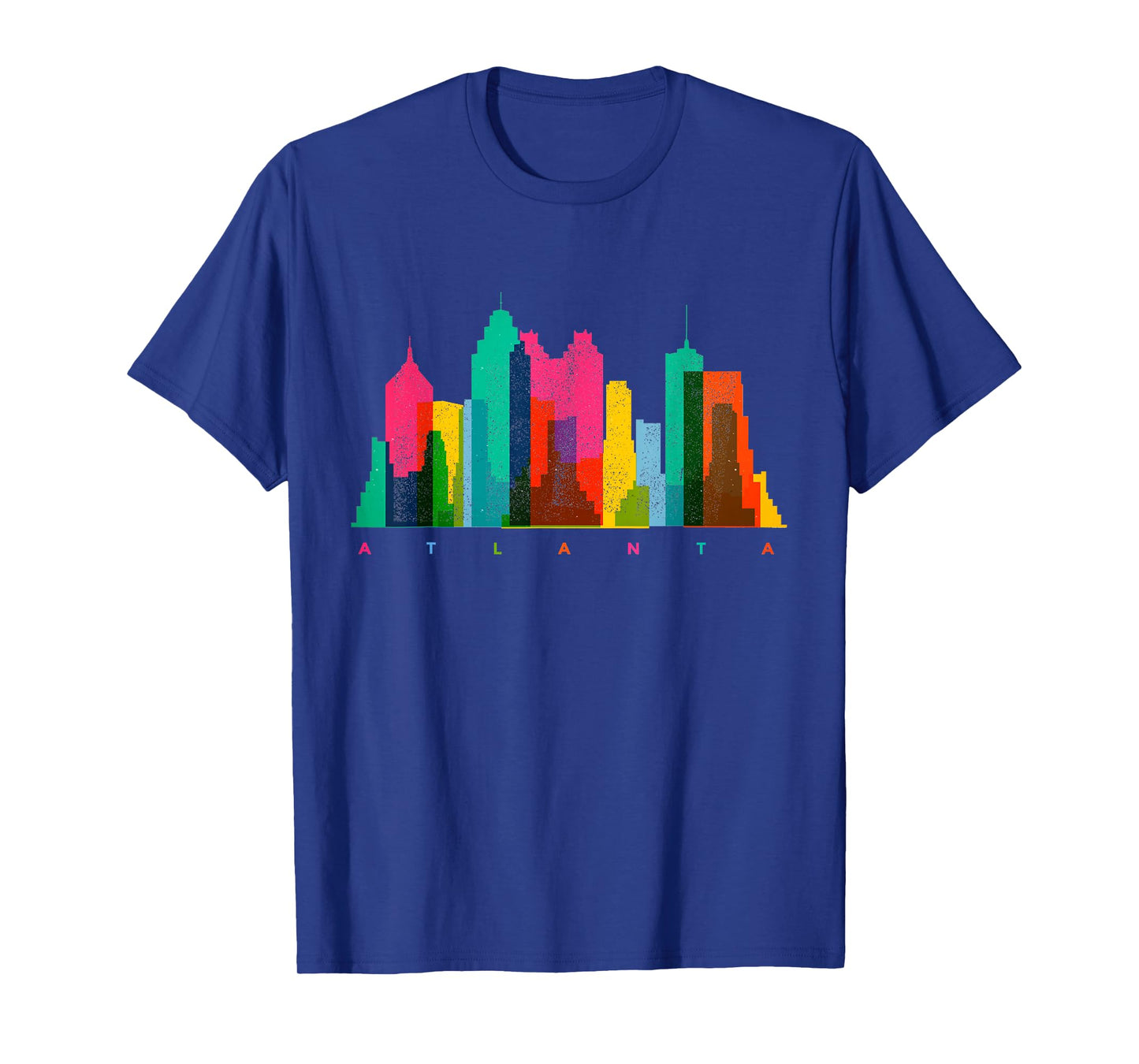Atlanta Skyline Georgia Colourful Vintage Atlanta T-Shirt