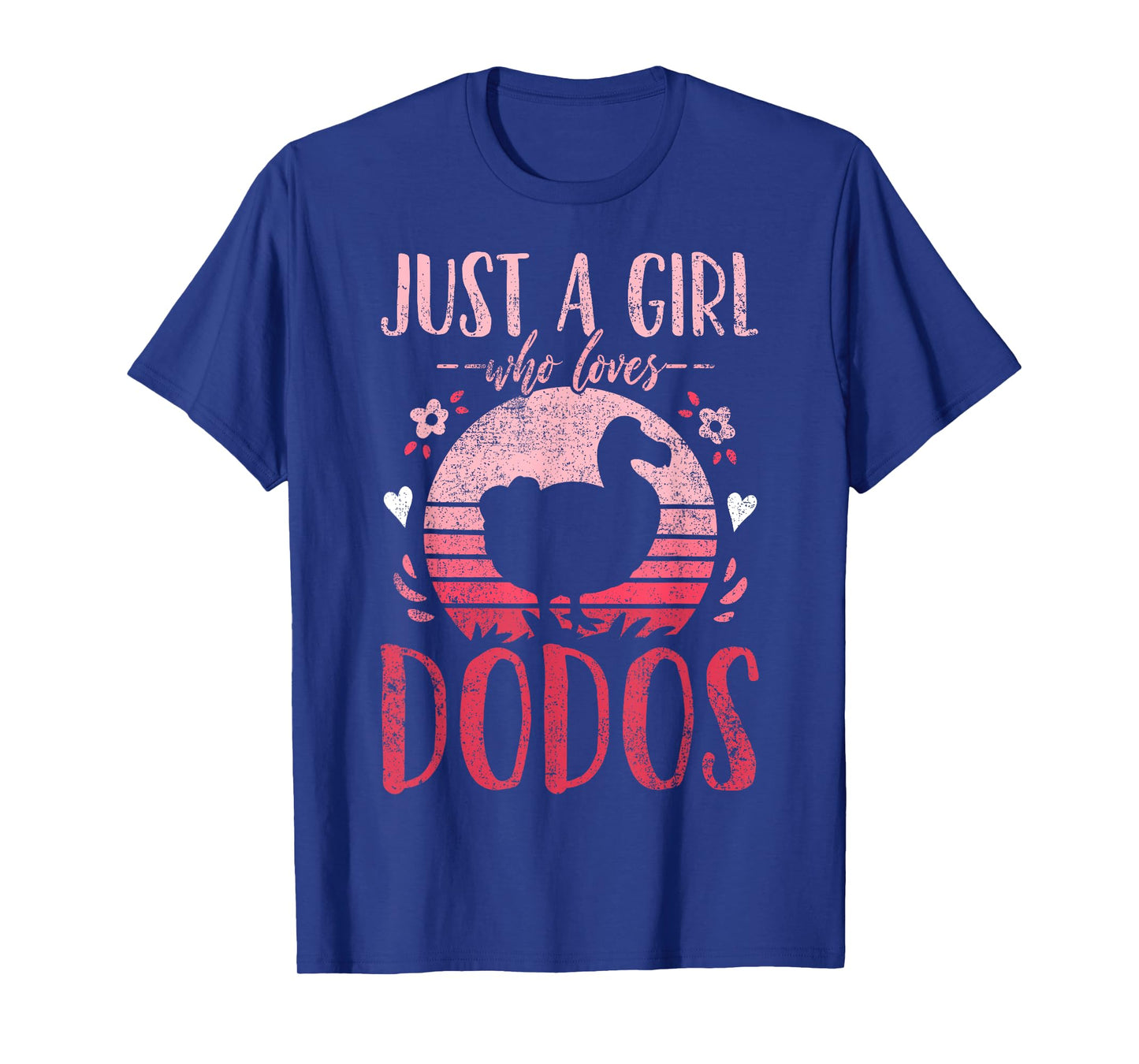 Dodo Birds Just a Girl Who Loves Dodos Retro Vintage T-Shirt