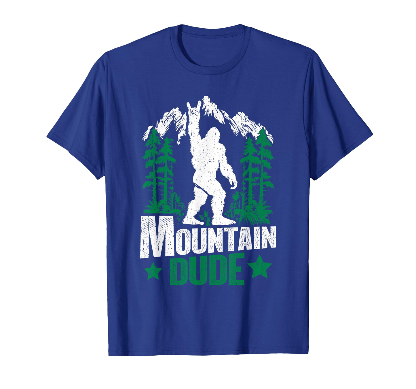 Funny Bigfoot Outdoor Adventures Mountain Dude T-Shirt