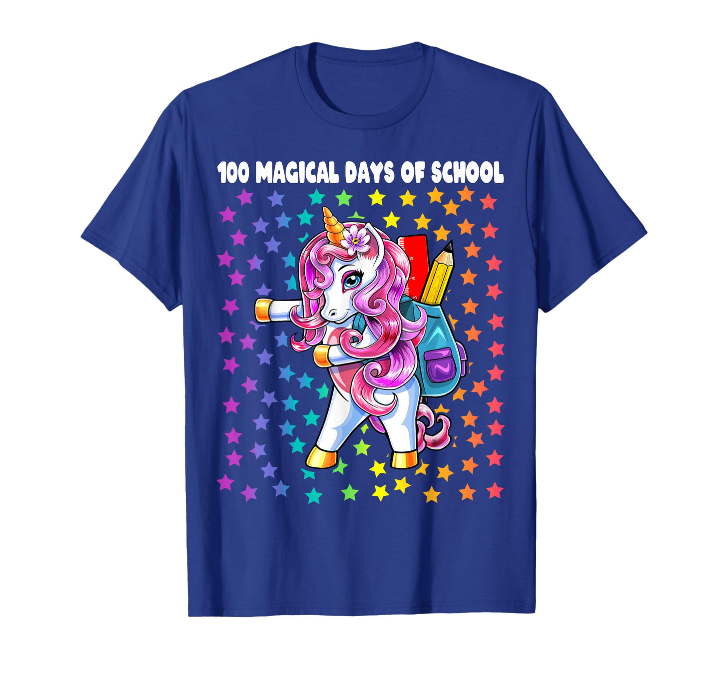 100 Magical Days of School Flossing Unicorn Gift for Girls T-Shirt