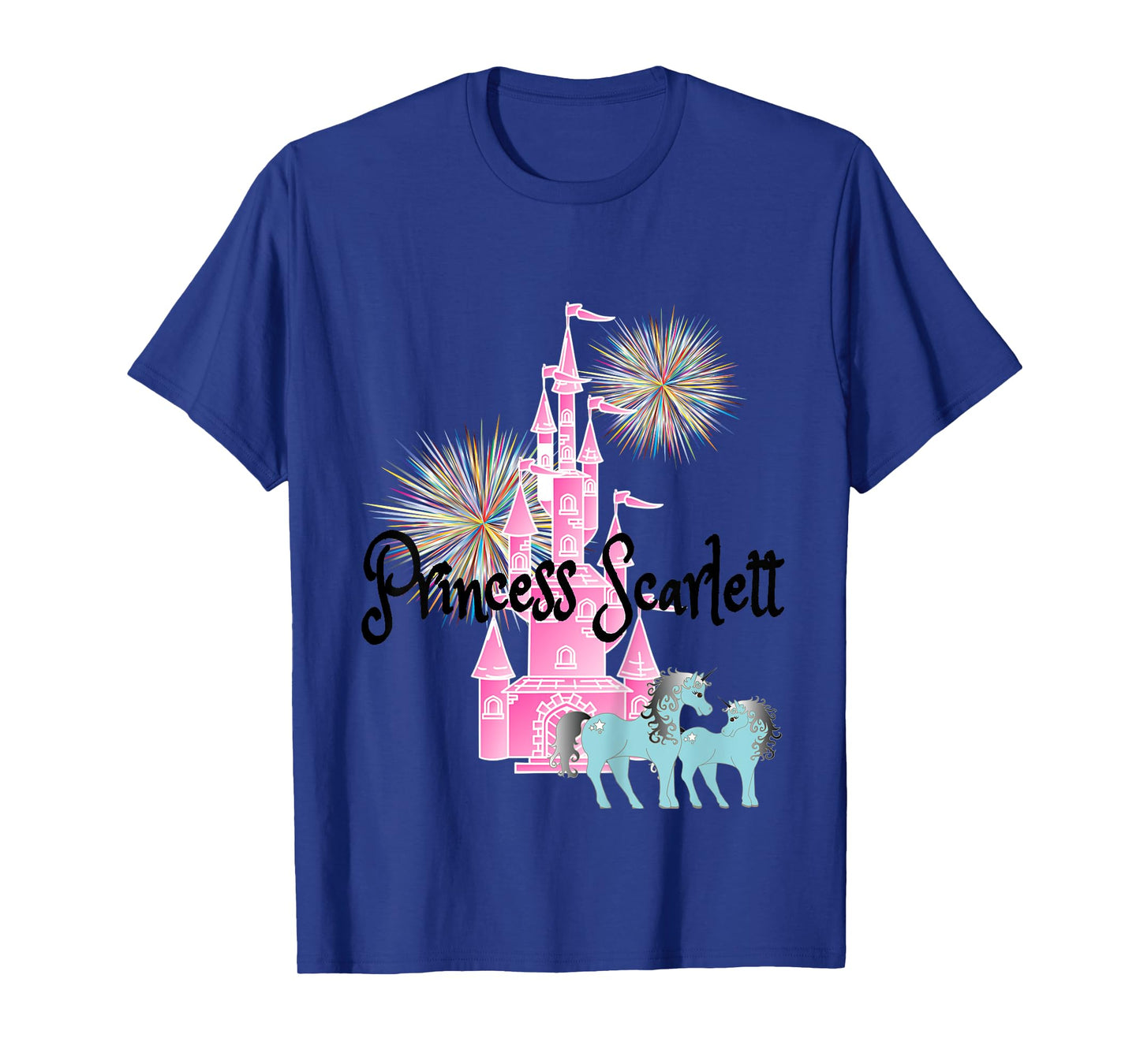 Kids Princess Scarlett Name Girls Personalized Custom T-Shirt