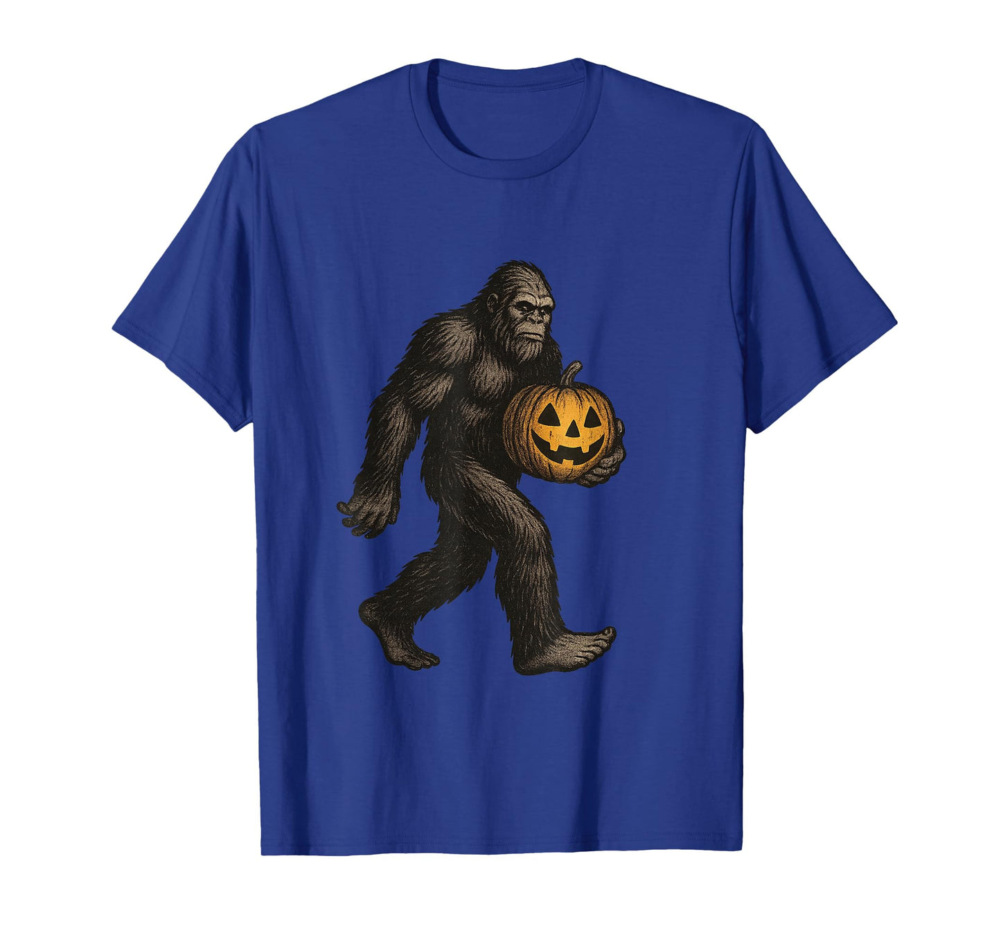 Vintage Bigfoot Pumpkin Halloween T-Shirt