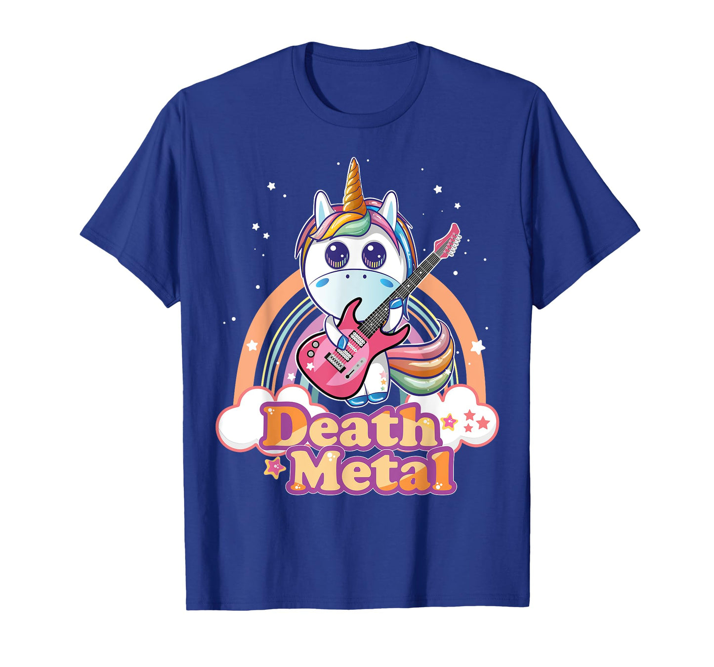Cute Death Metal Unicorn Hard Rock Heavy Metal Music T-Shirt