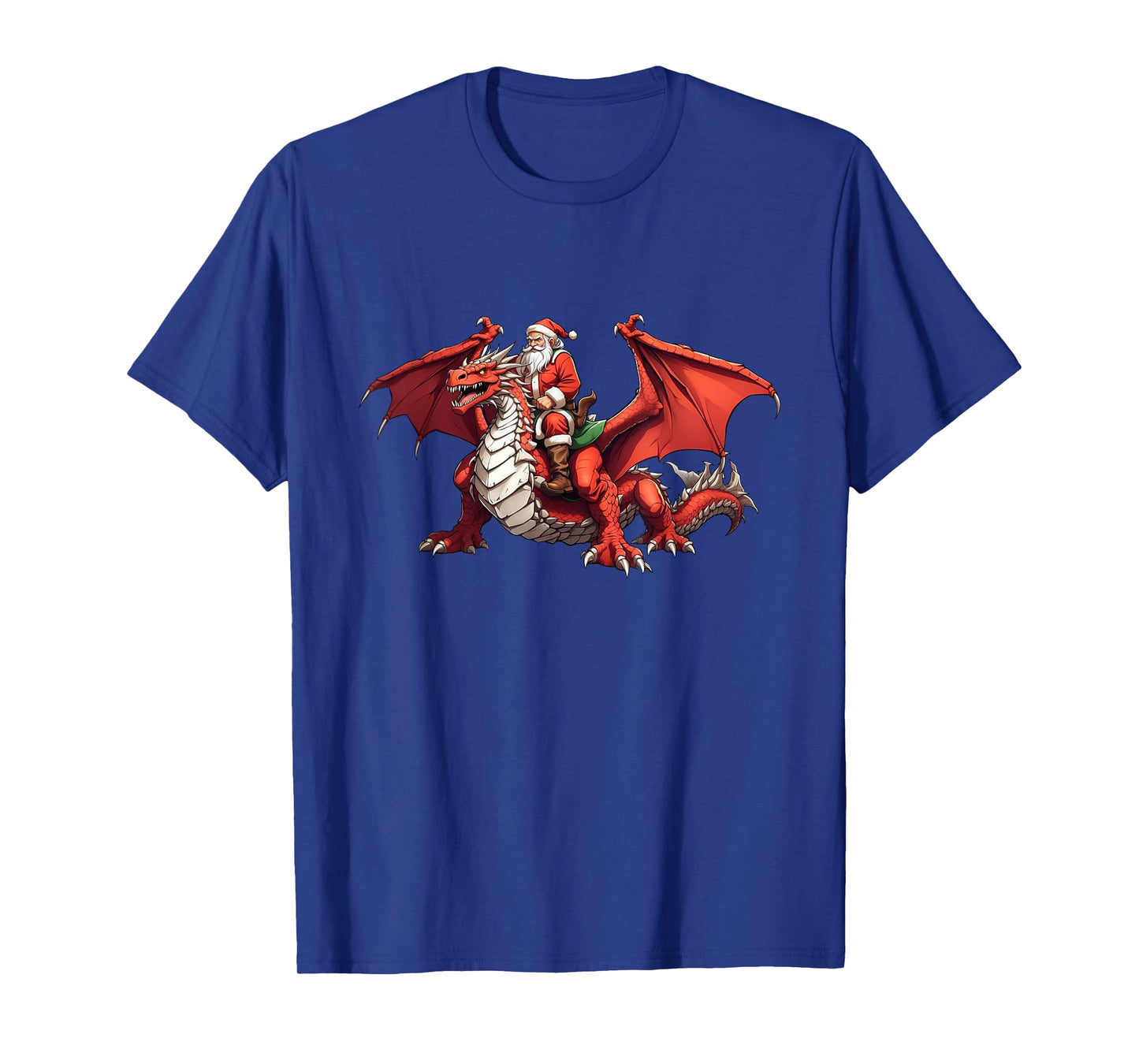 Santa Riding A Dragon For Christmas T-Shirt