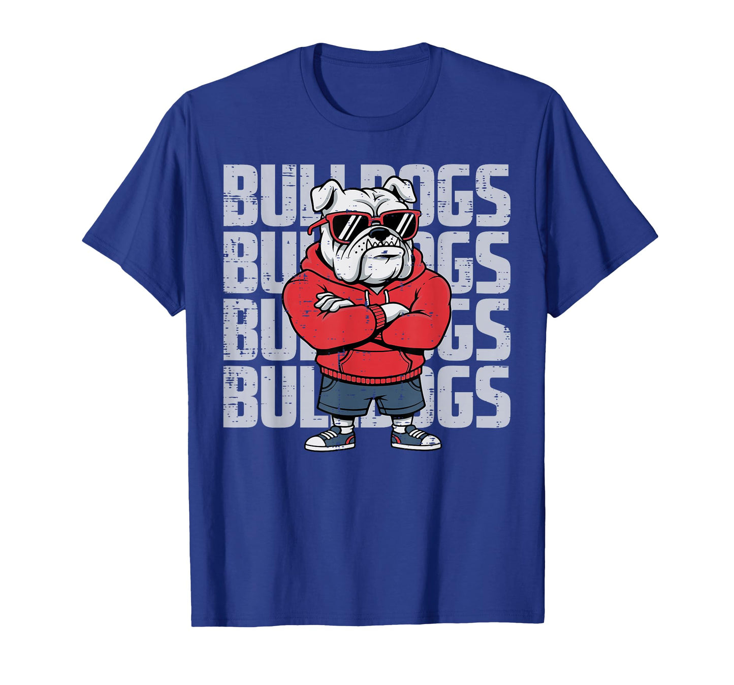 Bulldog Sunglasses Women Men Kids Boys Girls Youth Teen T-Shirt