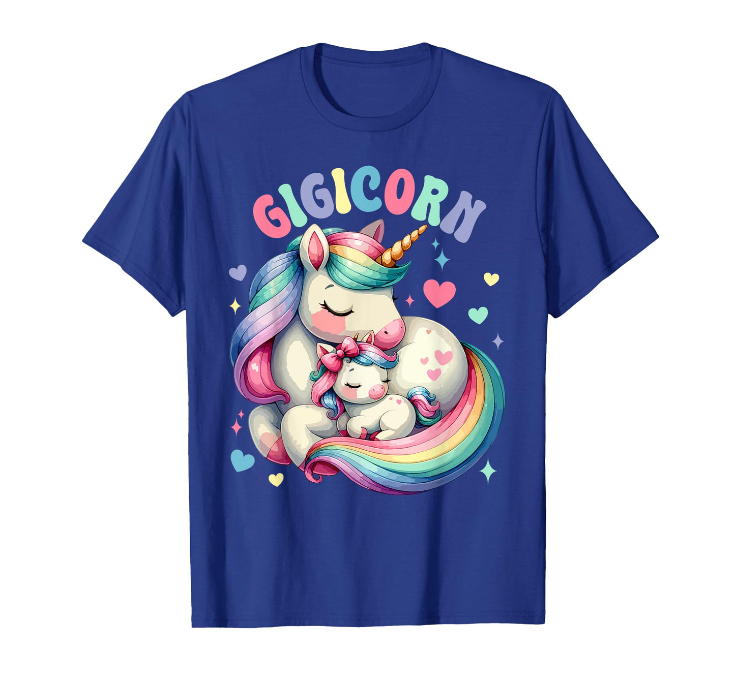 Groovy Cute Gigicorn Unicorn Lover Mama Mothers Day Women T-Shirt