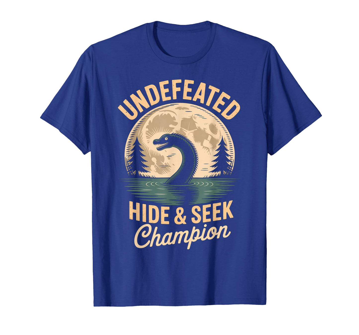 Hide and Seek Champion Cryptid Nessie Loch Ness Monster T-Shirt