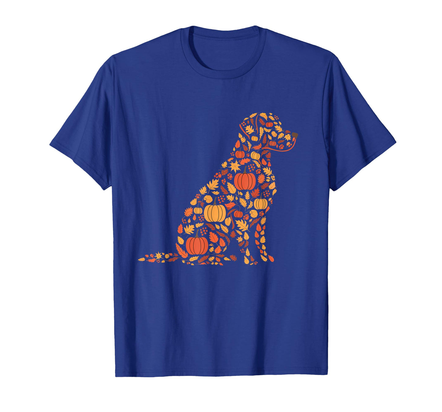 Labrador Retriever Fall Dog Autumn Leaves Thanksgiving T-Shirt