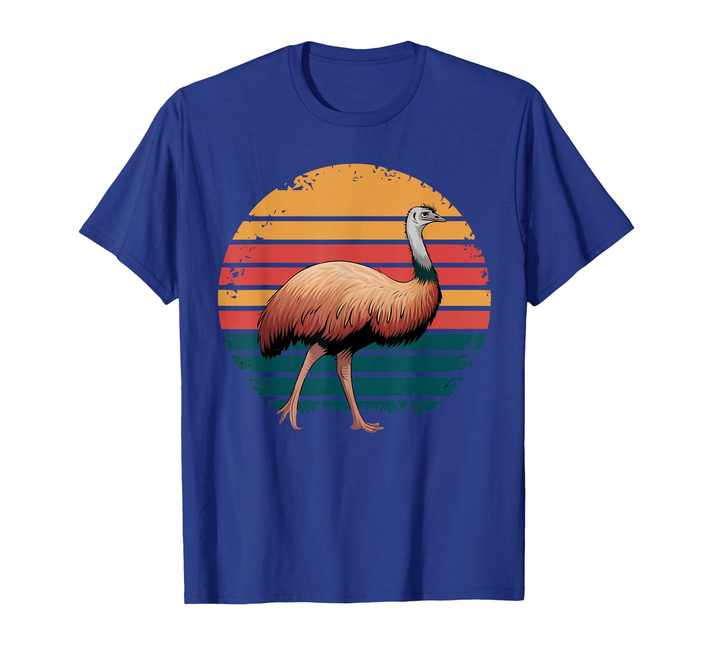 Retro Vintage Emu Bird Wildlife Nature Lover Gifts for Women T-Shirt